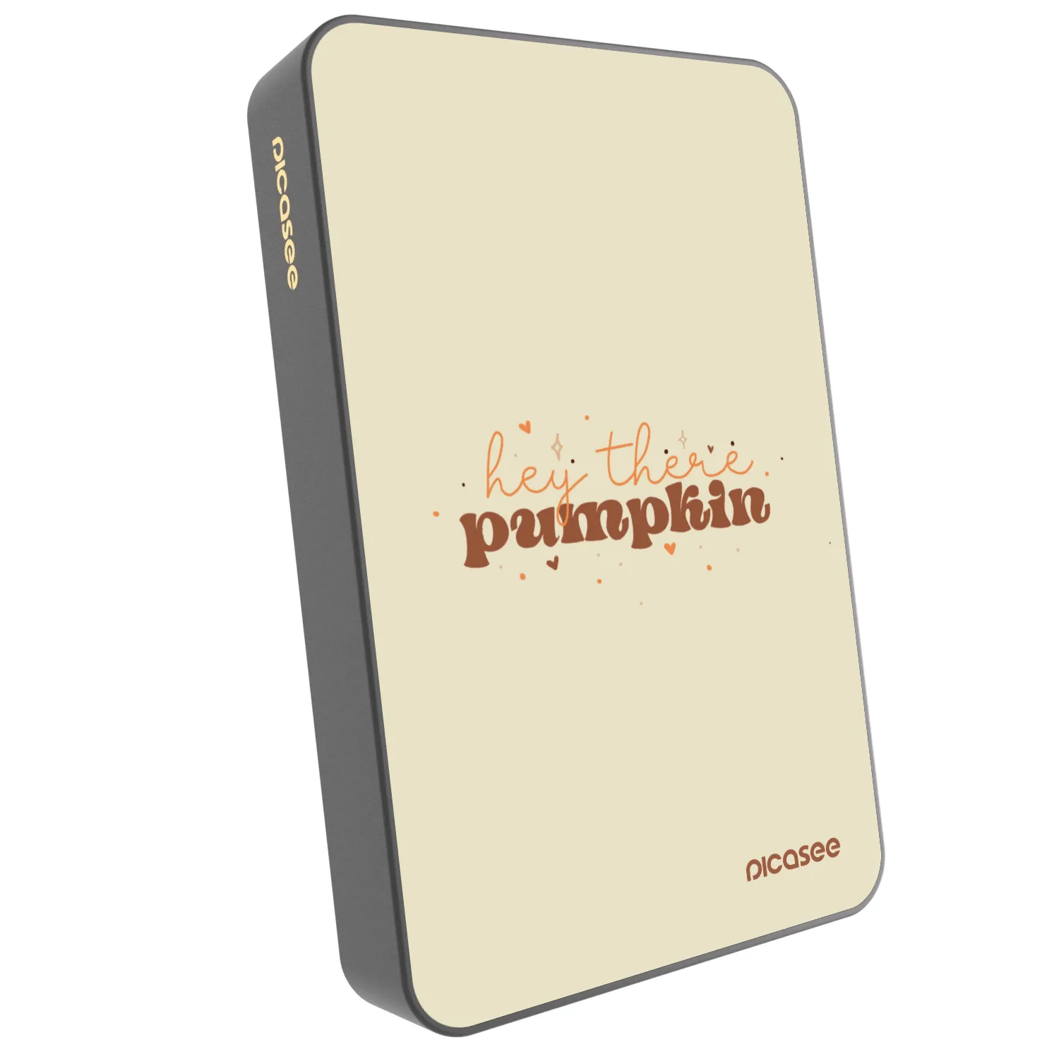 Picasee Powerbank MagSafe 10 000 mAh Szürke - Hey there pumpkin
