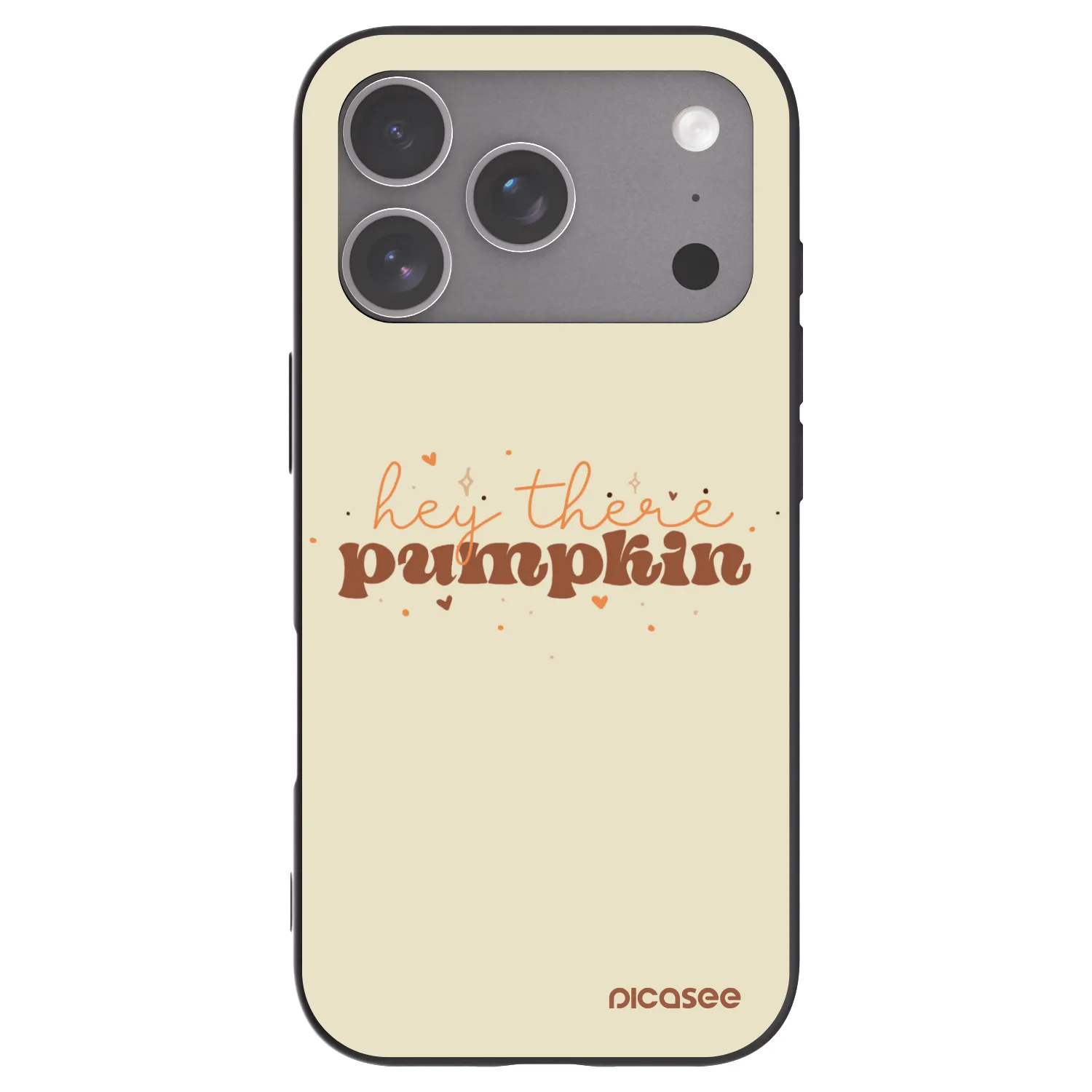 Picasee fekete szilikon tok az alábbi mobiltelefonokra Apple iPhone 18 Pro - Hey there pumpkin