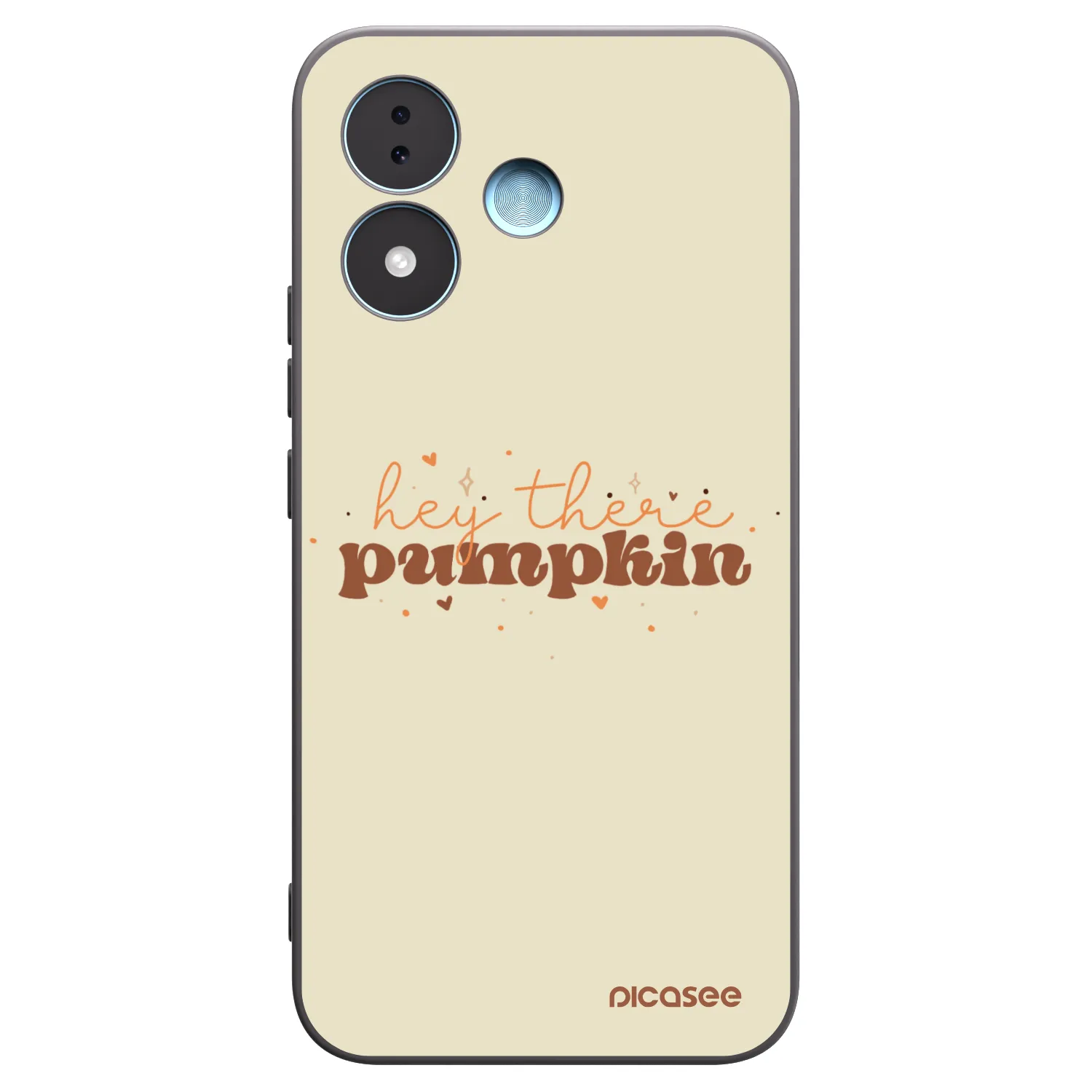 Picasee fekete szilikon tok az alábbi mobiltelefonokra Xiaomi Redmi Note 17 5G - Hey there pumpkin