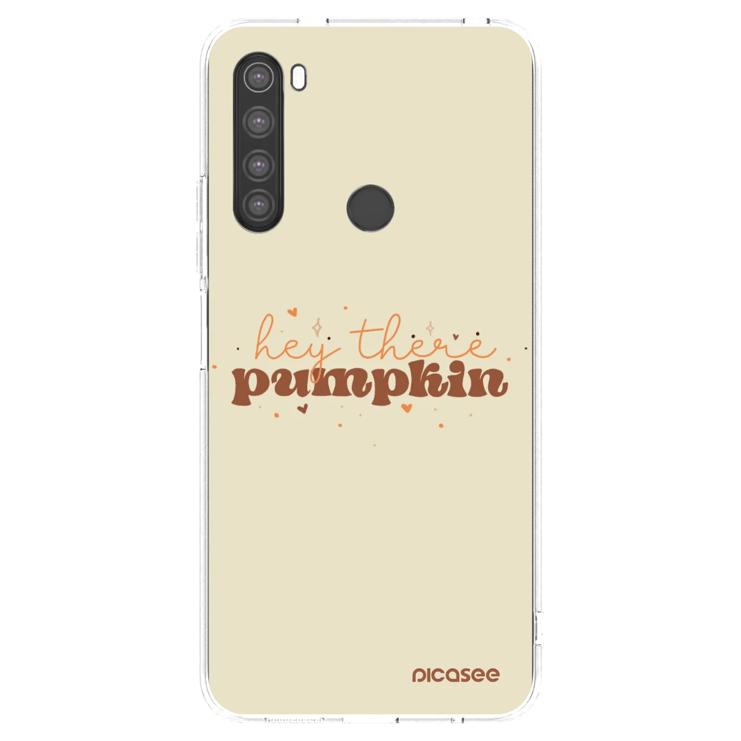 Picasee átlátszó szilikon tok az alábbi mobiltelefonokra Xiaomi Redmi Note 8 - Hey there pumpkin