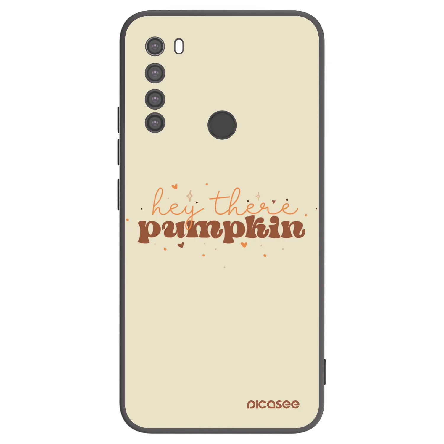 Picasee fekete szilikon tok az alábbi mobiltelefonokra Xiaomi Redmi Note 8 - Hey there pumpkin