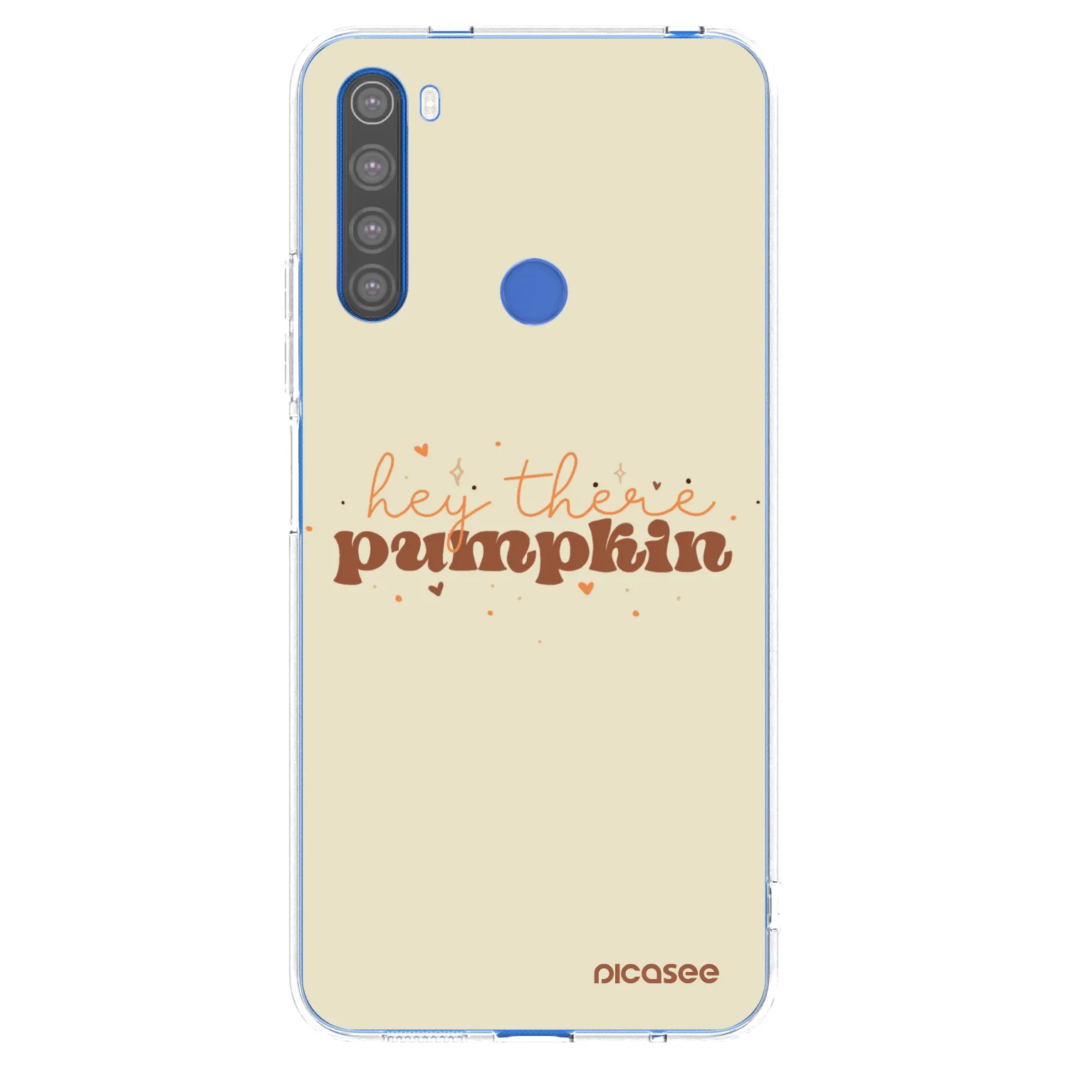 Picasee átlátszó szilikon tok az alábbi mobiltelefonokra Xiaomi Redmi Note 8T - Hey there pumpkin