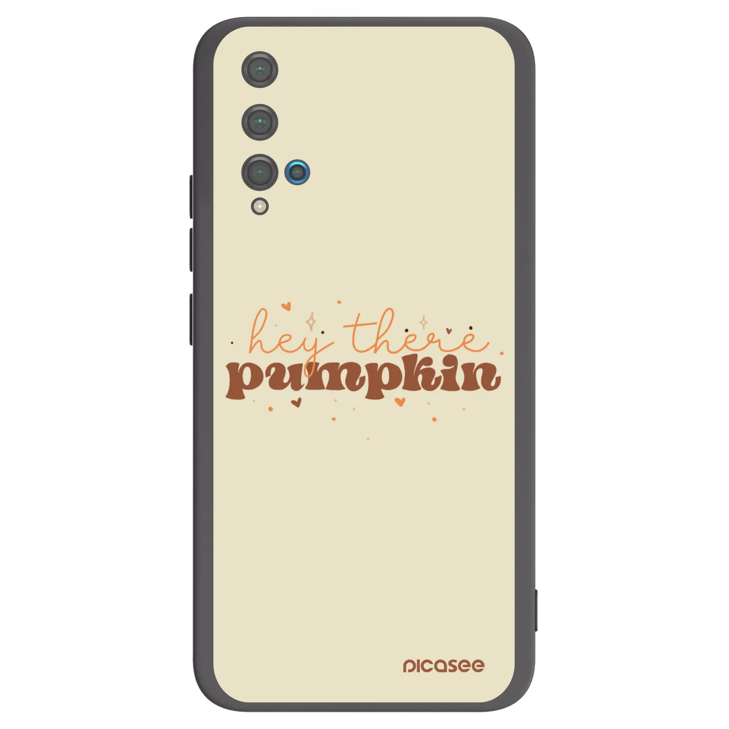 Picasee fekete szilikon tok az alábbi mobiltelefonokra Huawei Nova 5T - Hey there pumpkin