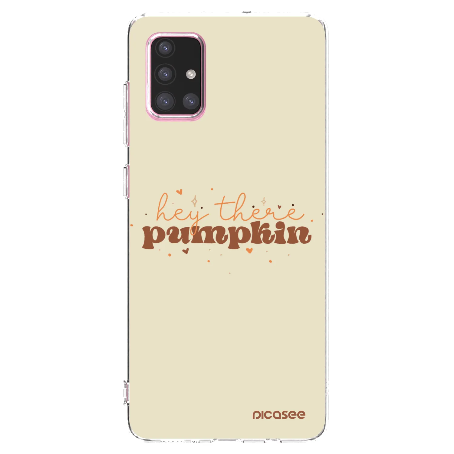 Picasee átlátszó szilikon tok az alábbi mobiltelefonokra Samsung Galaxy A71 A715F - Hey there pumpkin