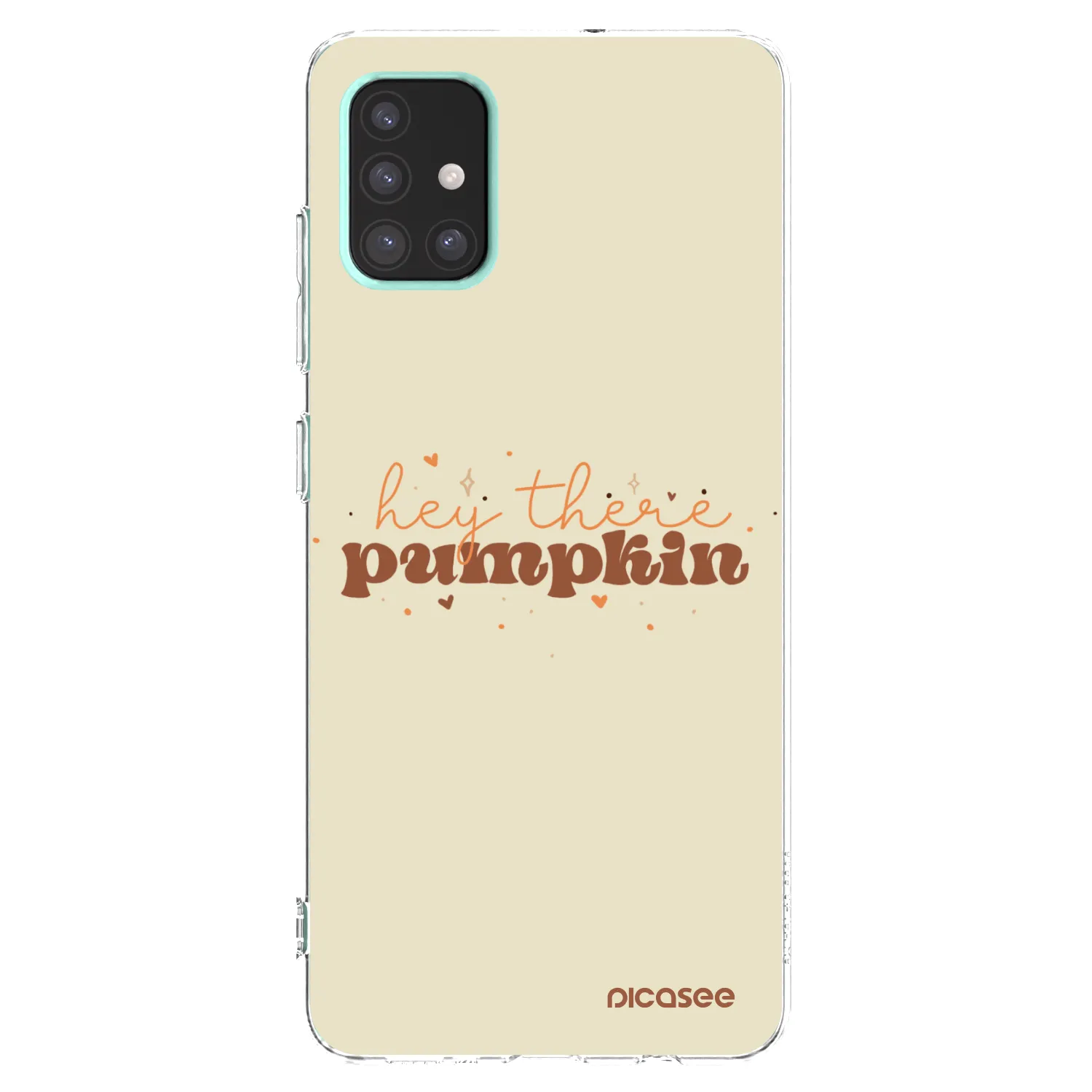 Picasee átlátszó szilikon tok az alábbi mobiltelefonokra Samsung Galaxy A51 A515F - Hey there pumpkin