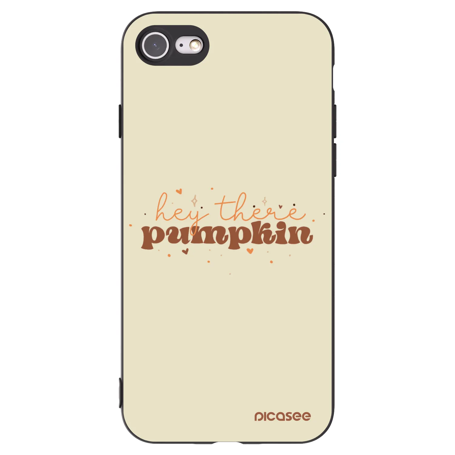 Picasee fekete szilikon tok az alábbi mobiltelefonokra Apple iPhone SE 2020 - Hey there pumpkin