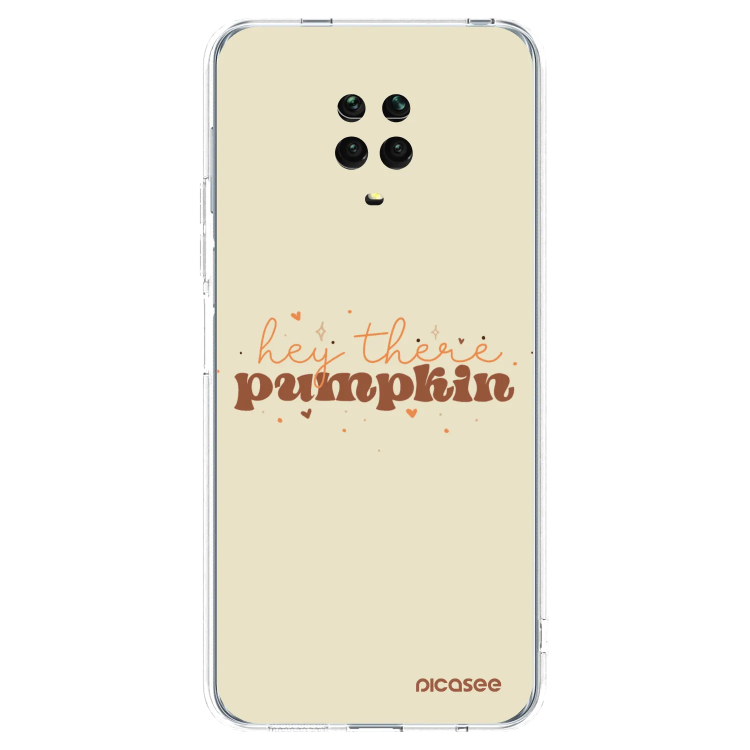 Picasee átlátszó szilikon tok az alábbi mobiltelefonokra Xiaomi Redmi Note 9S - Hey there pumpkin