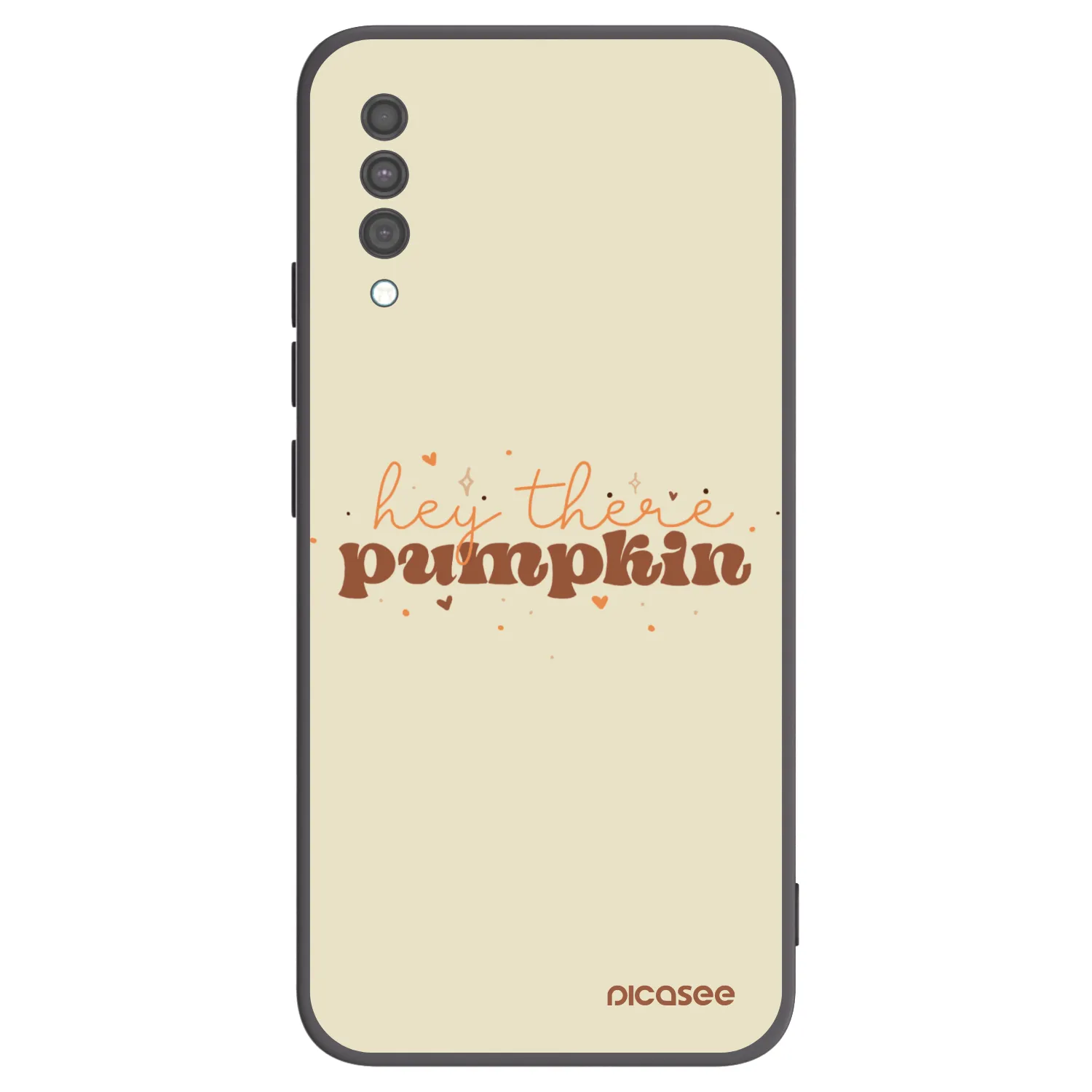 Picasee fekete szilikon tok az alábbi mobiltelefonokra Samsung Galaxy A30s A307F - Hey there pumpkin