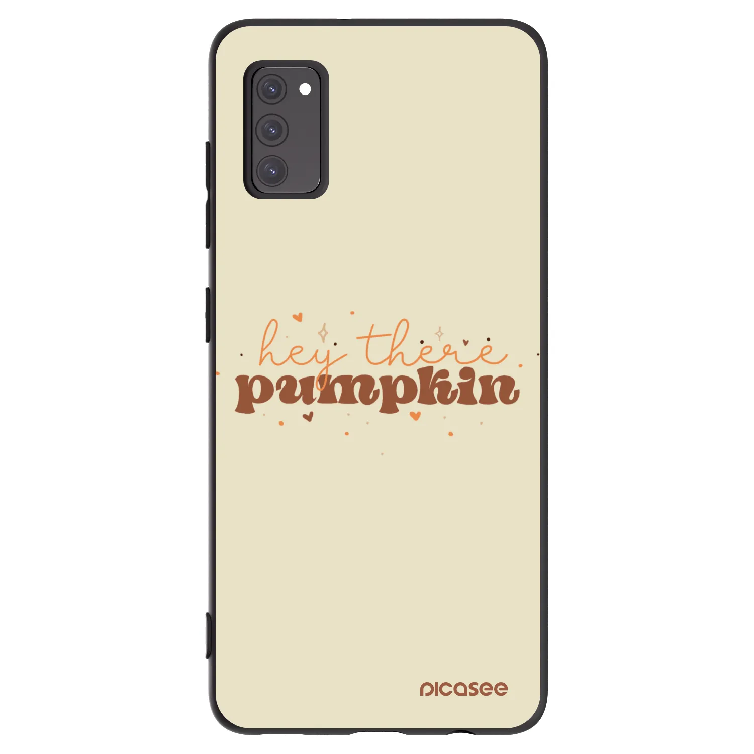 Picasee fekete szilikon tok az alábbi mobiltelefonokra Samsung Galaxy A41 A415F - Hey there pumpkin