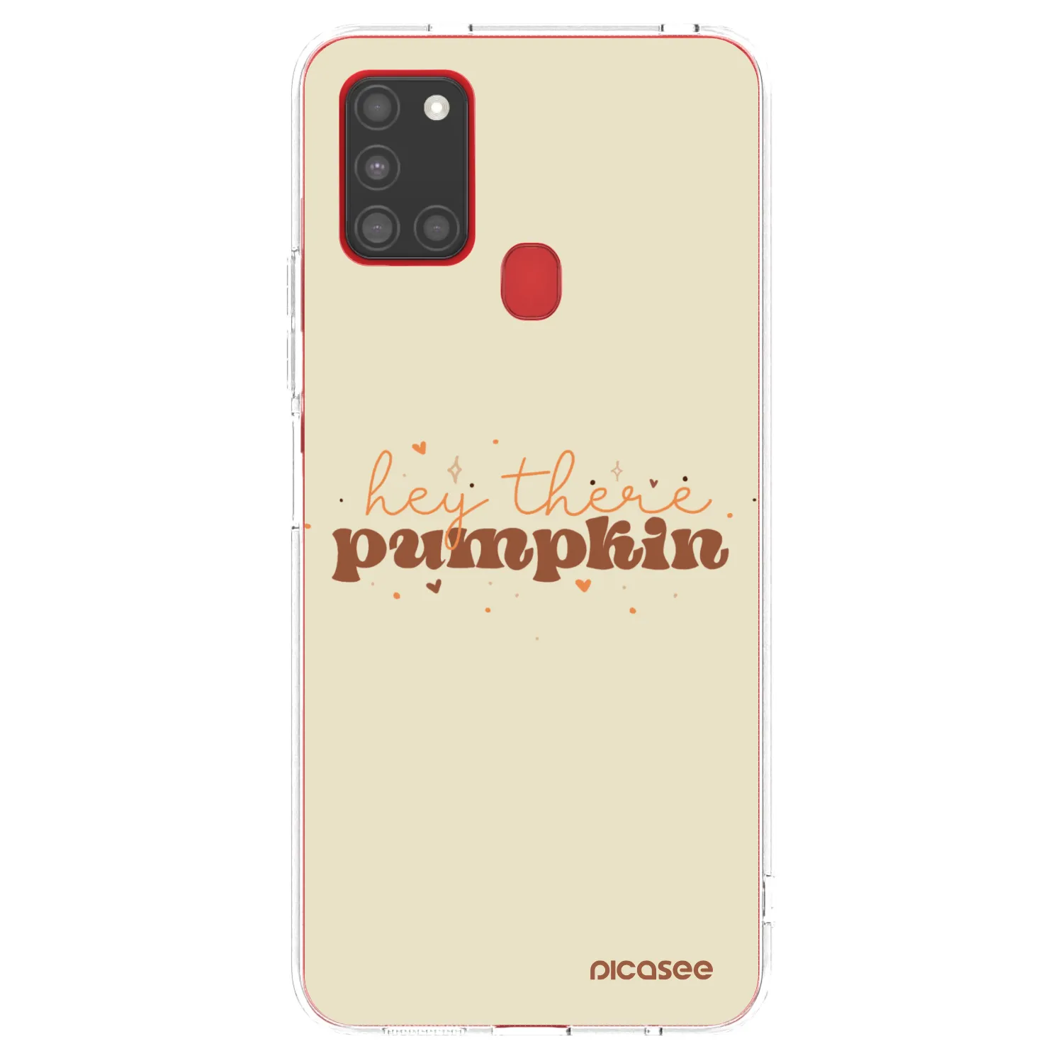 Picasee átlátszó szilikon tok az alábbi mobiltelefonokra Samsung Galaxy A21s - Hey there pumpkin
