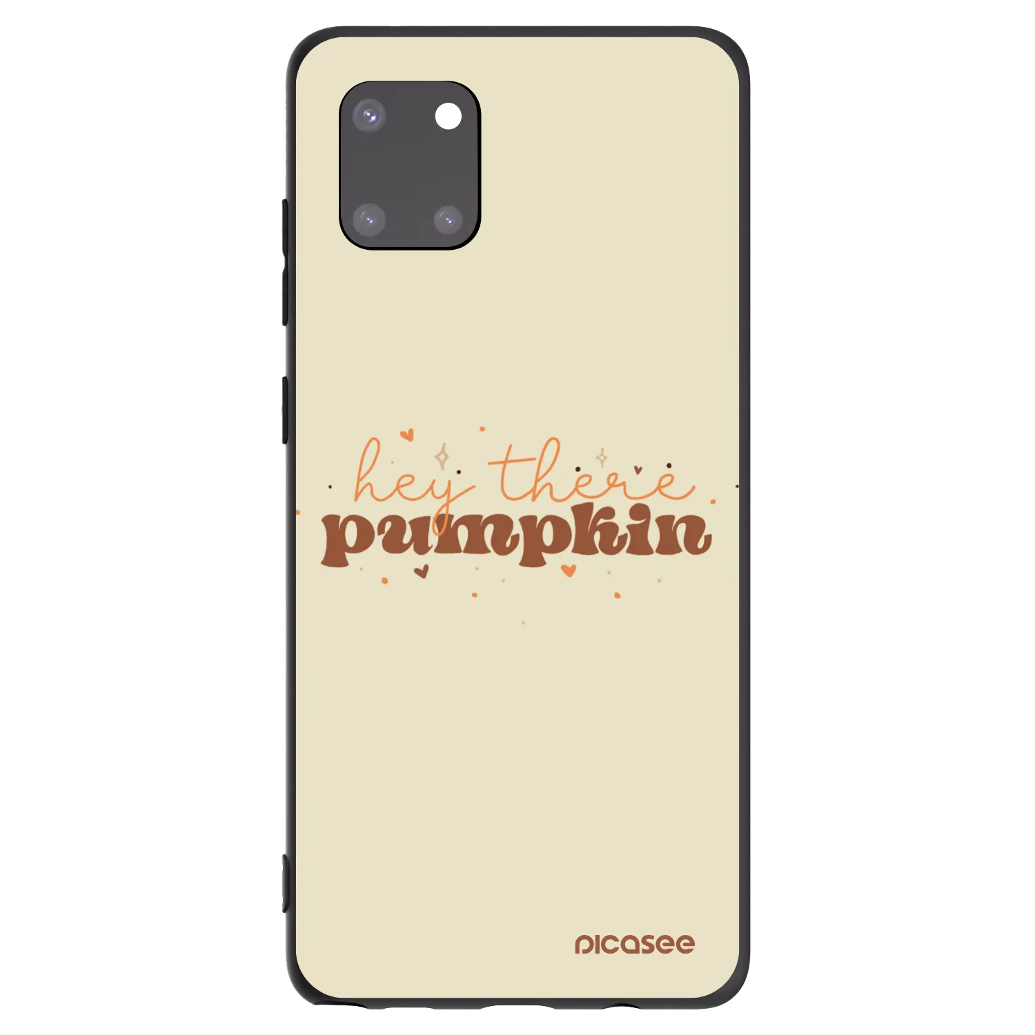 Picasee fekete szilikon tok az alábbi mobiltelefonokra Samsung Galaxy Note 10 Lite N770F - Hey there pumpkin