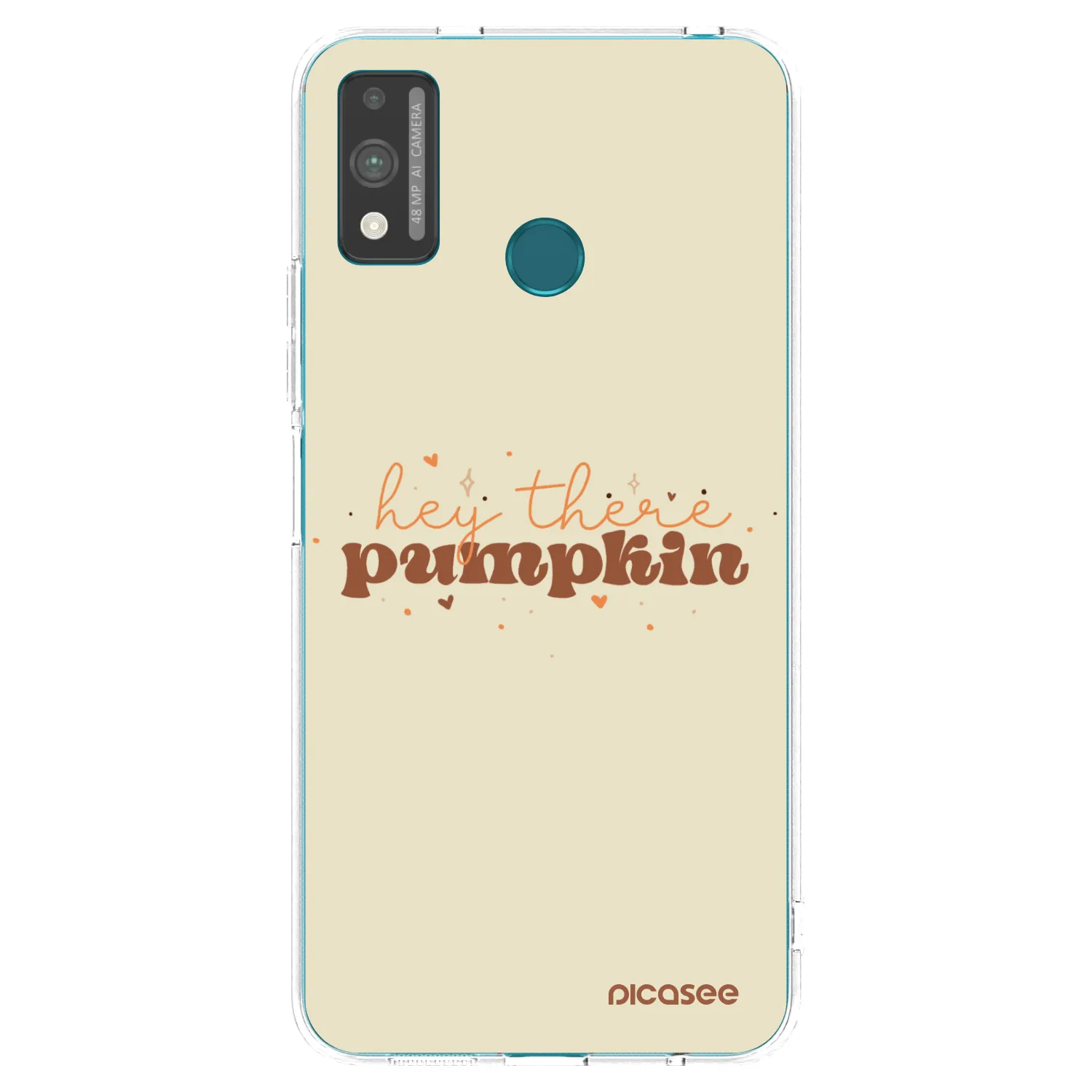Picasee átlátszó szilikon tok az alábbi mobiltelefonokra Honor 9X Lite - Hey there pumpkin