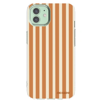 Picasee átlátszó szilikon tok az alábbi mobiltelefonokra Apple iPhone 12 - Orange lines