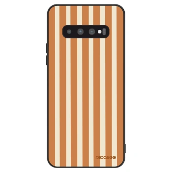 Szilikon tok erre a típusra Samsung Galaxy S10 G973 - Orange lines
