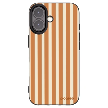 Picasee fekete szilikon tok az alábbi mobiltelefonokra Apple iPhone 16 - Orange lines