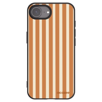Picasee fekete szilikon tok az alábbi mobiltelefonokra Apple iPhone 16e - Orange lines
