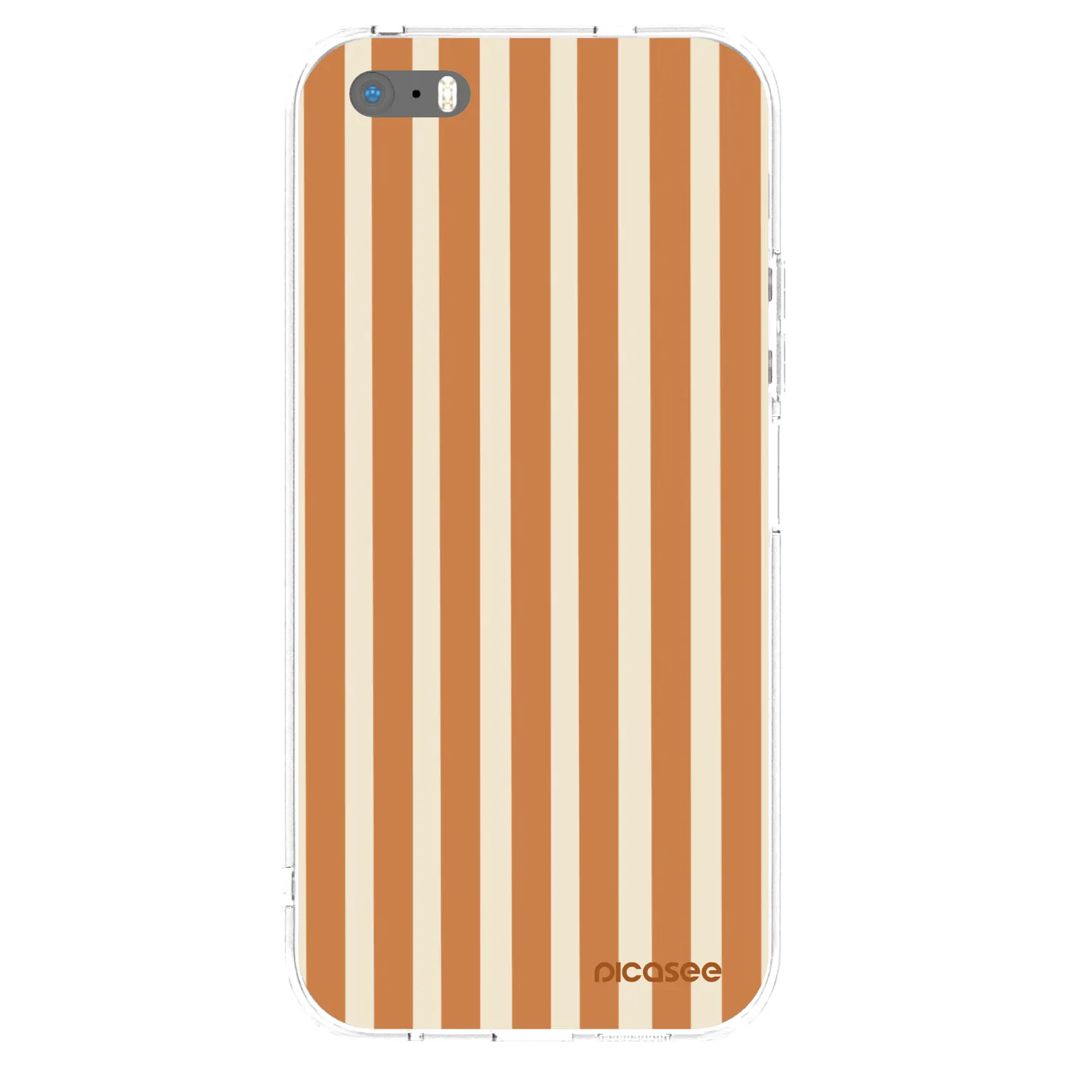 Picasee átlátszó szilikon tok az alábbi mobiltelefonokra Apple iPhone 5/5S/SE - Orange lines
