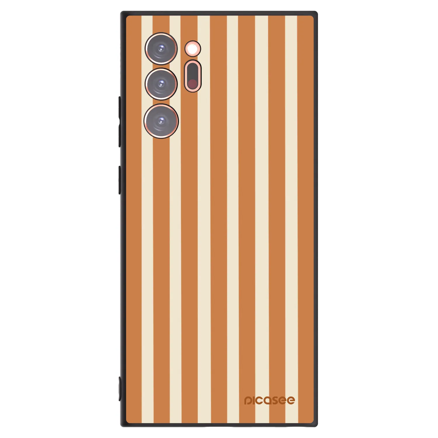 Picasee fekete szilikon tok az alábbi mobiltelefonokra Samsung Galaxy Note 20 Ultra - Orange lines