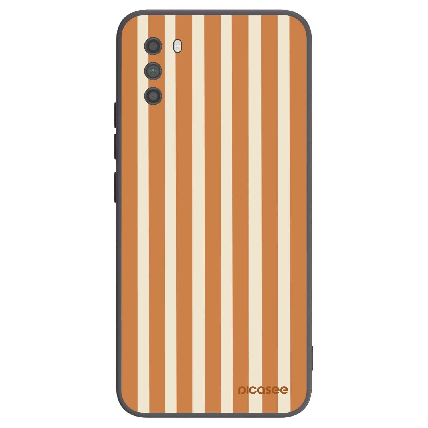 Picasee fekete szilikon tok az alábbi mobiltelefonokra Xiaomi Poco M3 - Orange lines