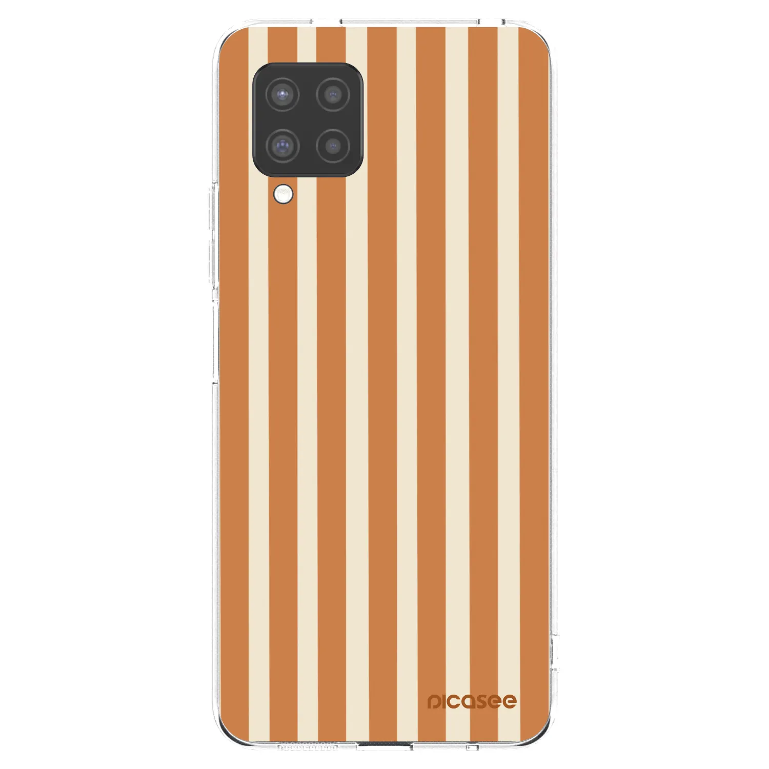 Picasee átlátszó szilikon tok az alábbi mobiltelefonokra Samsung Galaxy A42 A426B - Orange lines