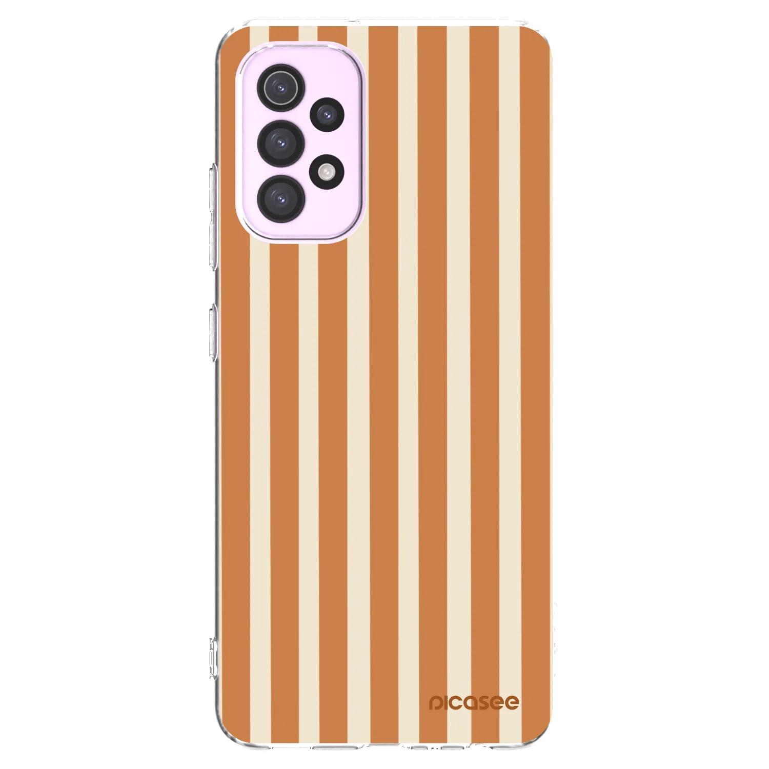 Picasee átlátszó szilikon tok az alábbi mobiltelefonokra Samsung Galaxy A32 5G A326B - Orange lines