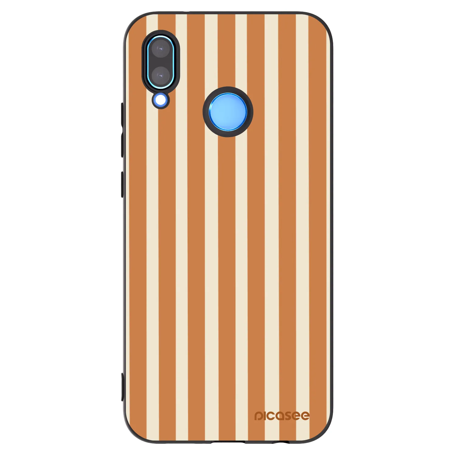 Picasee fekete szilikon tok az alábbi mobiltelefonokra Huawei P20 Lite - Orange lines