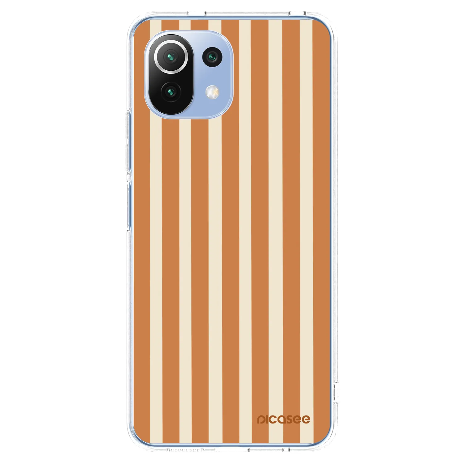 Picasee átlátszó szilikon tok az alábbi mobiltelefonokra Xiaomi Mi 11 Lite - Orange lines