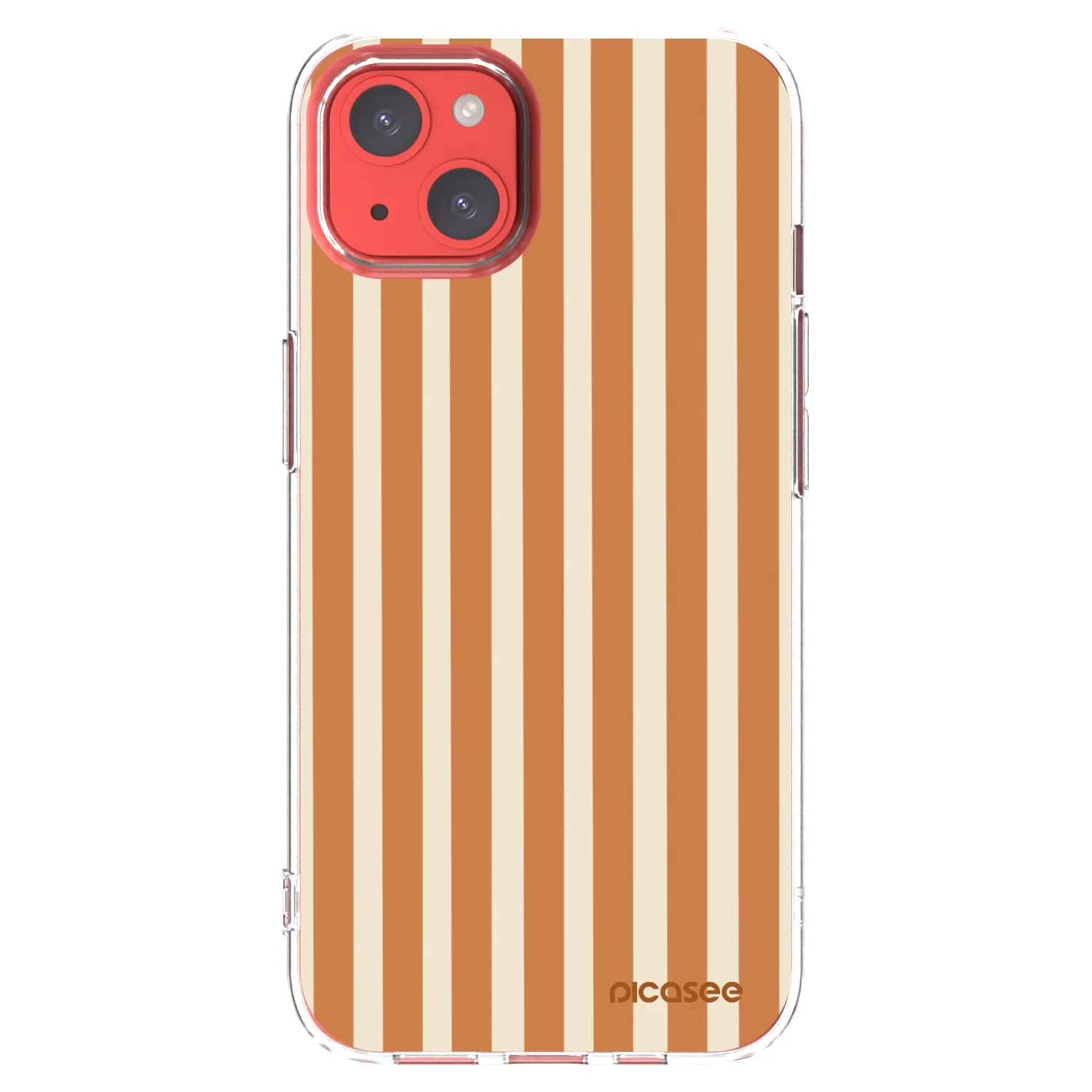 Picasee átlátszó szilikon tok az alábbi mobiltelefonokra Apple iPhone 13 - Orange lines