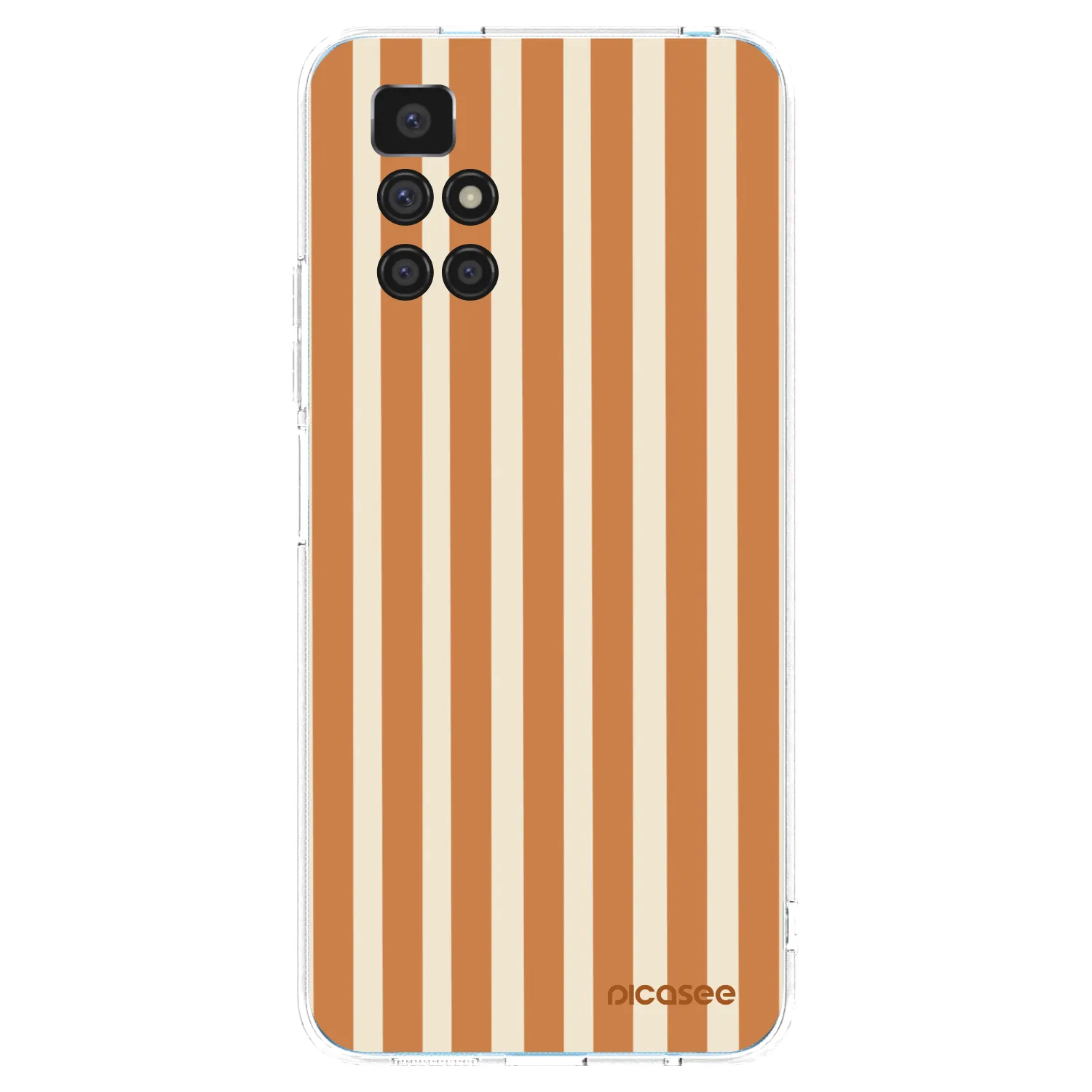 Picasee átlátszó szilikon tok az alábbi mobiltelefonokra Xiaomi Redmi 10 - Orange lines