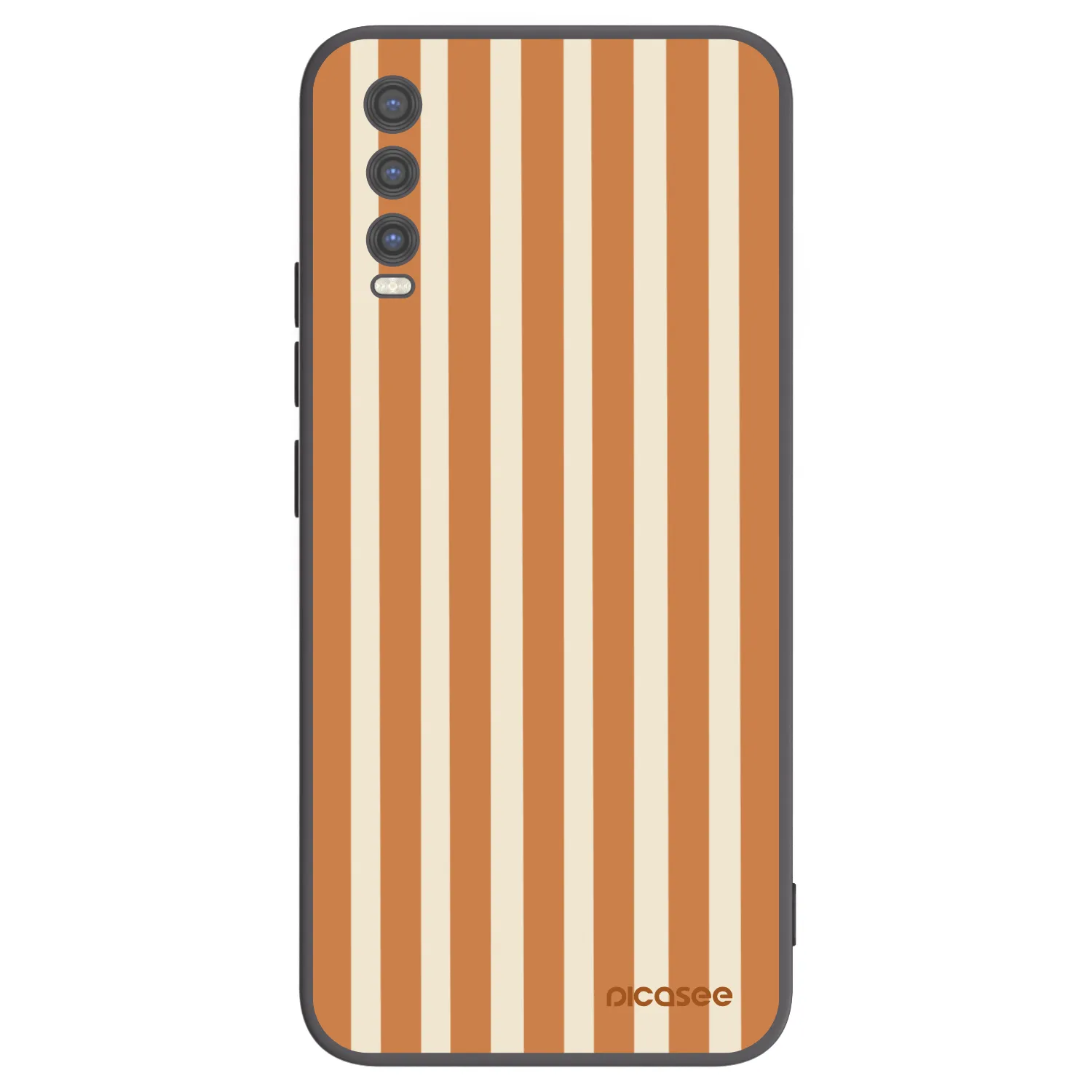 Picasee fekete szilikon tok az alábbi mobiltelefonokra Vivo Y20s - Orange lines