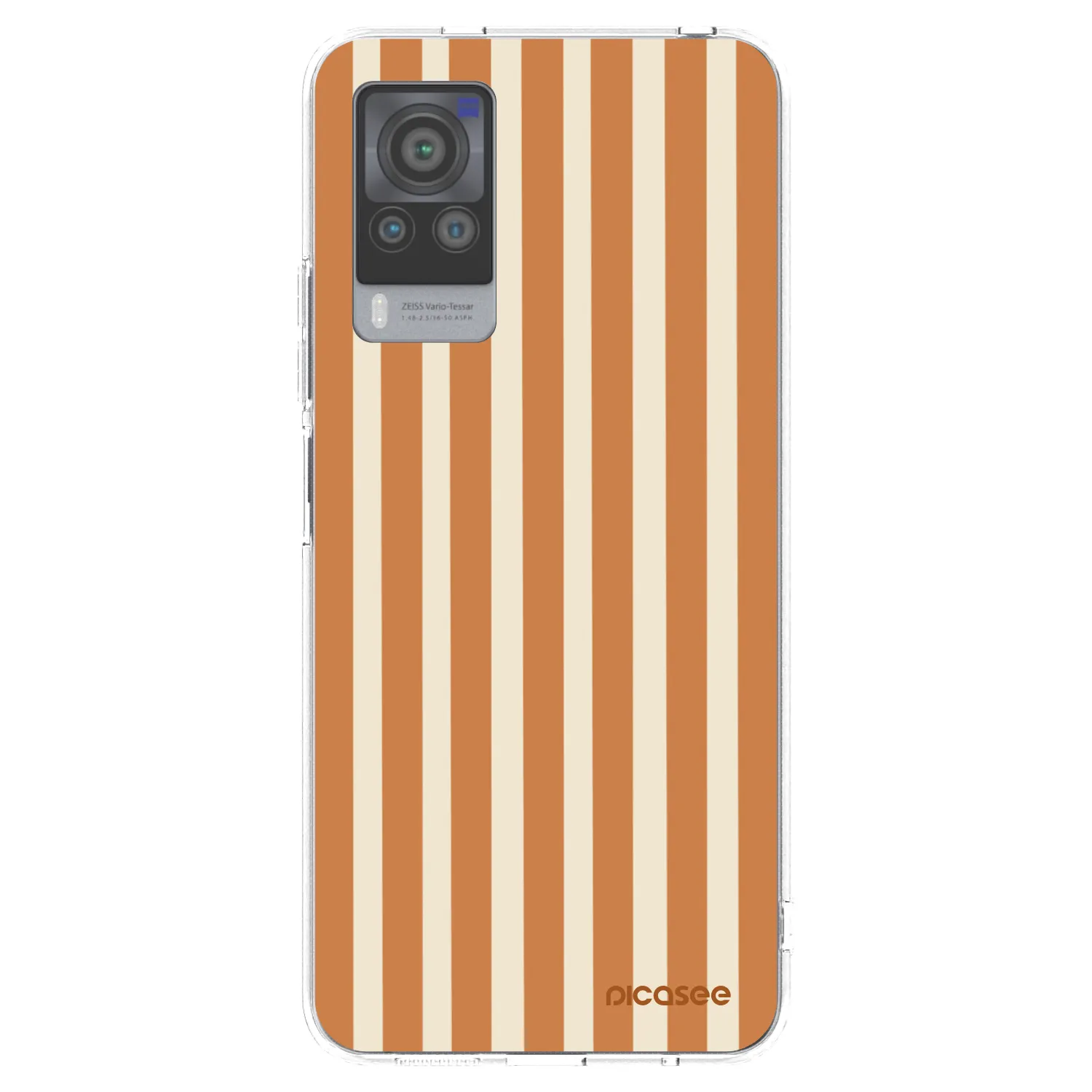 Picasee átlátszó szilikon tok az alábbi mobiltelefonokra Vivo X60 Pro 5G - Orange lines