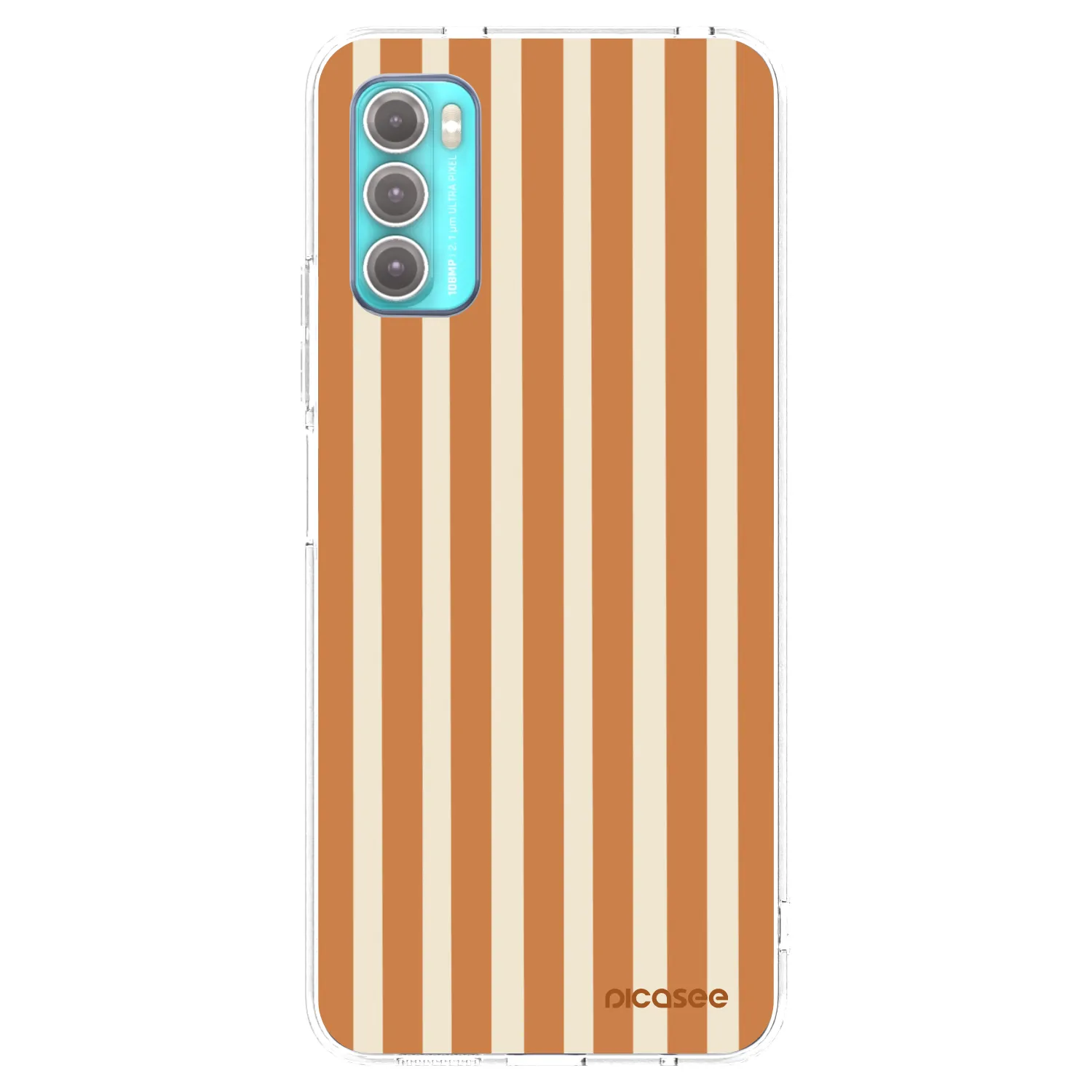 Picasee átlátszó szilikon tok az alábbi mobiltelefonokra Motorola Moto G60 - Orange lines