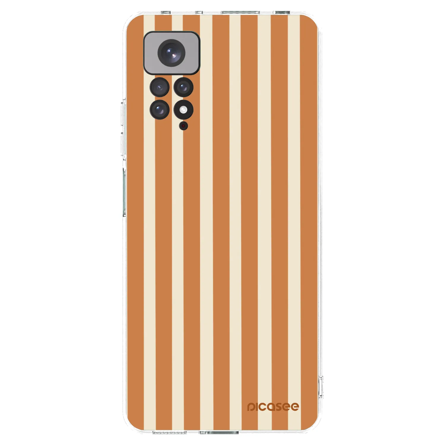 Picasee átlátszó szilikon tok az alábbi mobiltelefonokra Xiaomi Redmi Note 11 - Orange lines