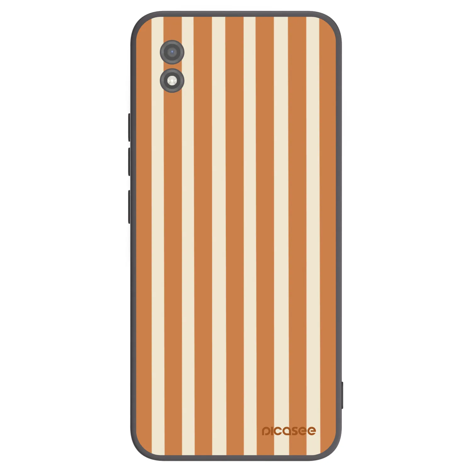 Picasee fekete szilikon tok az alábbi mobiltelefonokra Realme C11 (2021) - Orange lines