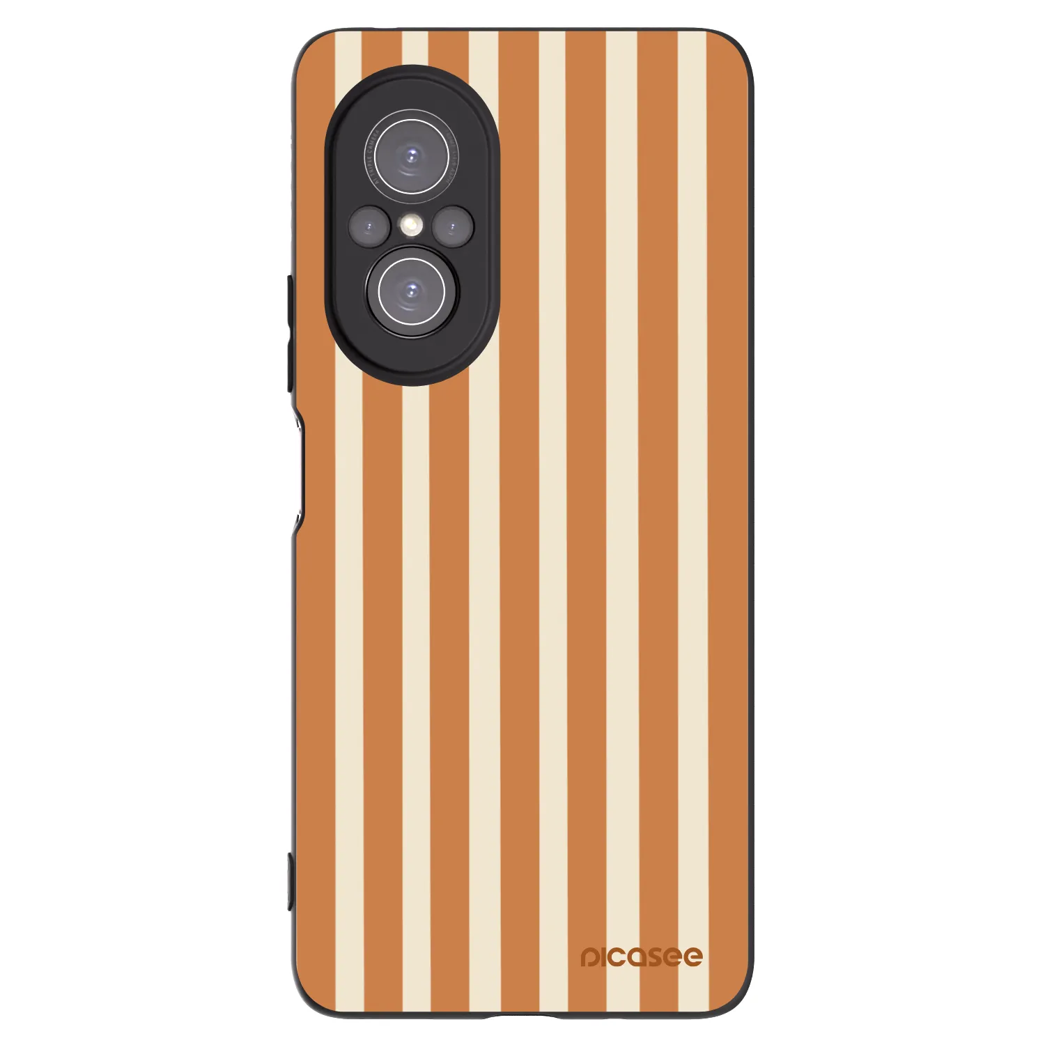 Picasee fekete szilikon tok az alábbi mobiltelefonokra Huawei Nova 9 SE - Orange lines