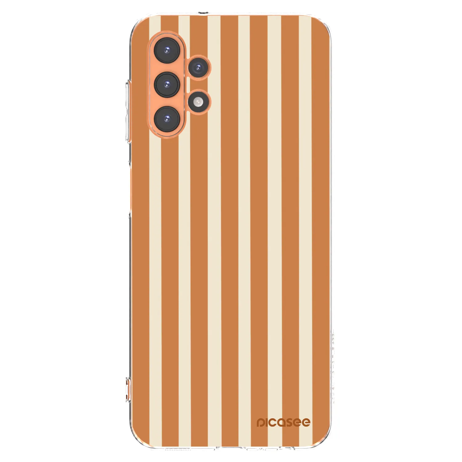 Picasee átlátszó szilikon tok az alábbi mobiltelefonokra Samsung Galaxy A13 4G A135 - Orange lines
