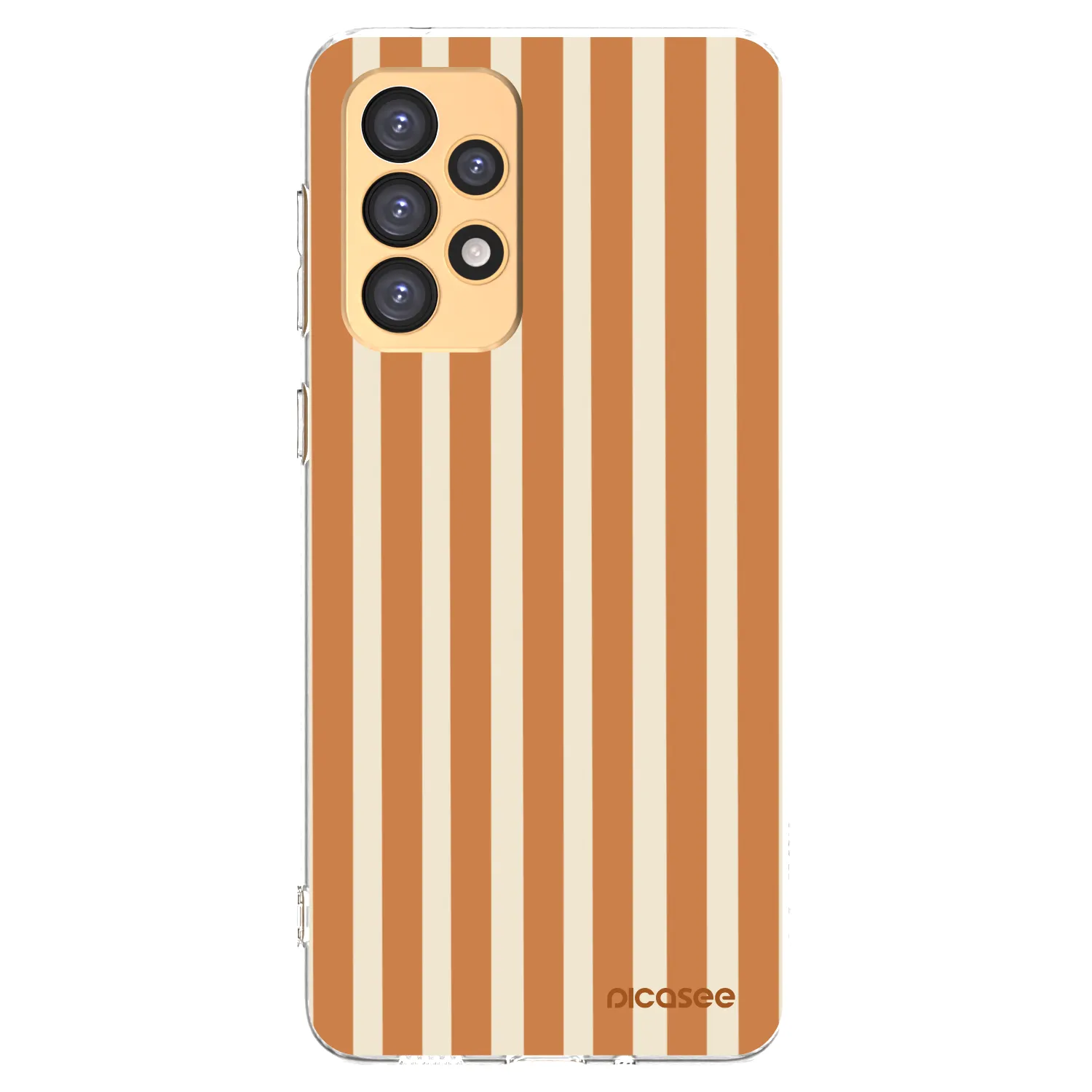Picasee átlátszó szilikon tok az alábbi mobiltelefonokra Samsung Galaxy A33 5G A336 - Orange lines