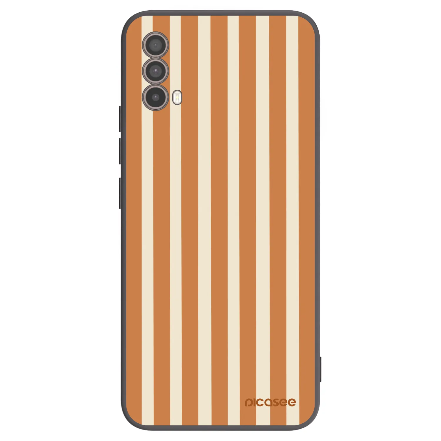 Picasee fekete szilikon tok az alábbi mobiltelefonokra Motorola Moto E40 - Orange lines