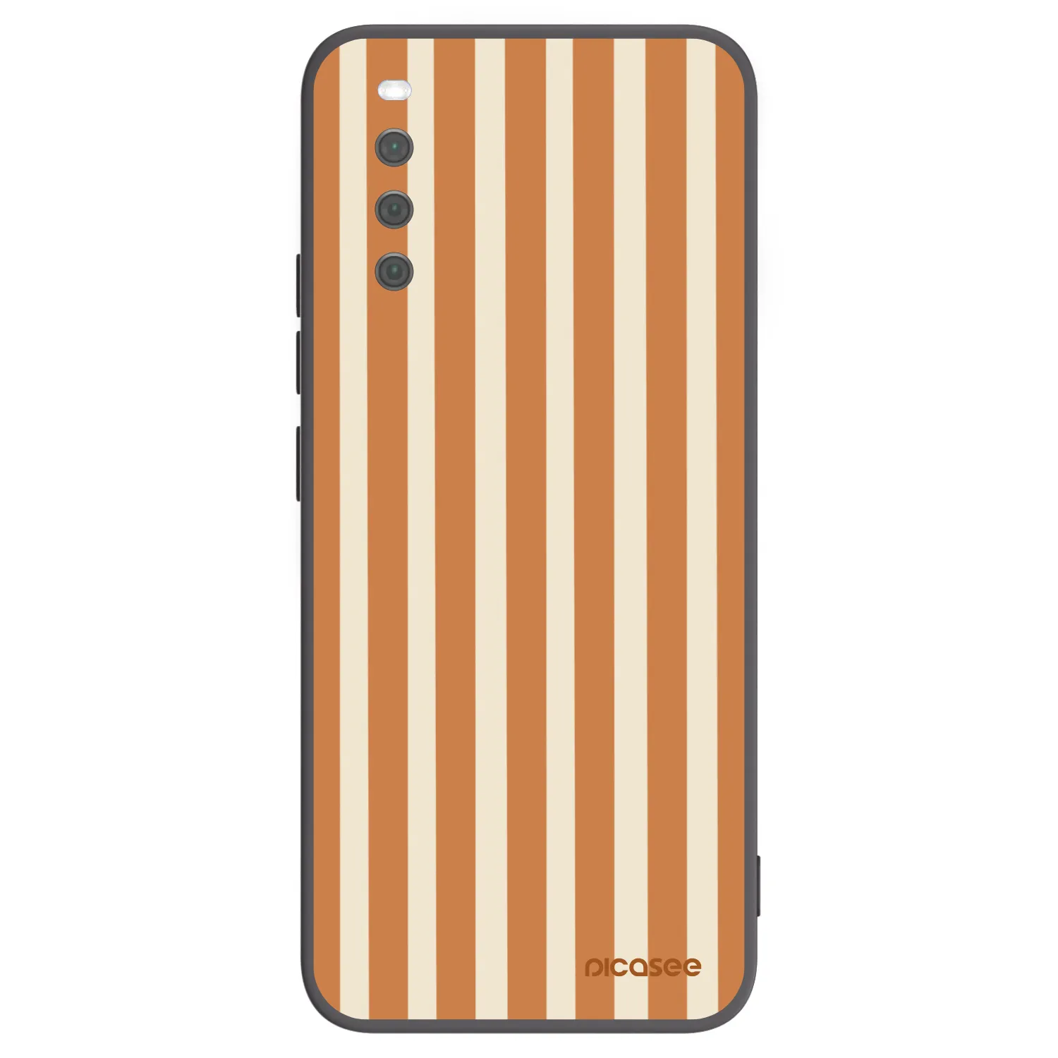 Picasee fekete szilikon tok az alábbi mobiltelefonokra Sony Xperia 10 III - Orange lines