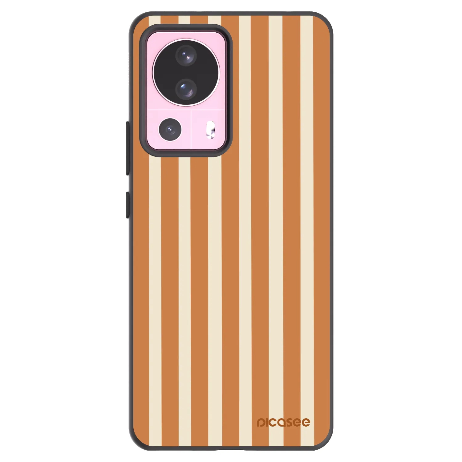 Picasee fekete szilikon tok az alábbi mobiltelefonokra Xiaomi 13 Lite - Orange lines