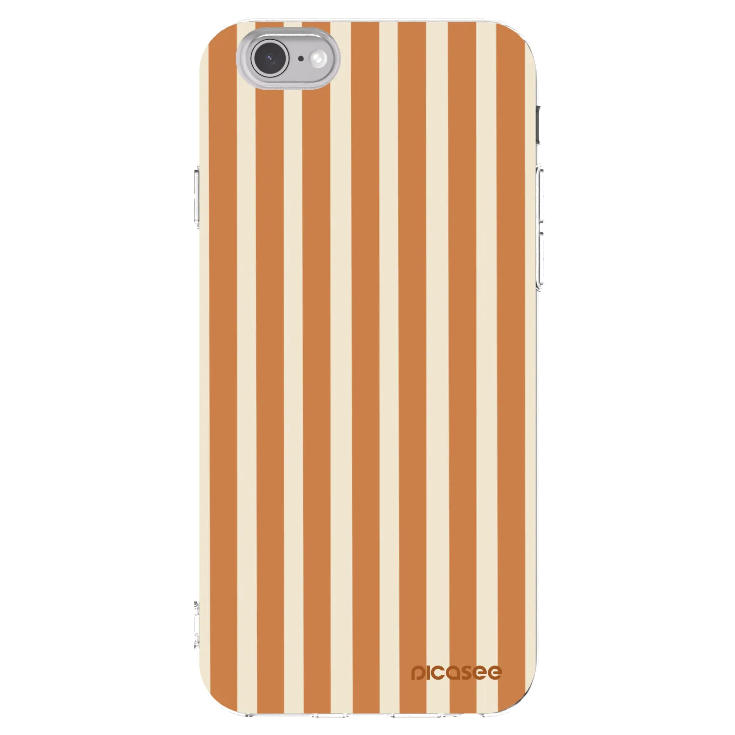 Picasee átlátszó szilikon tok az alábbi mobiltelefonokra Apple iPhone 6/6S - Orange lines