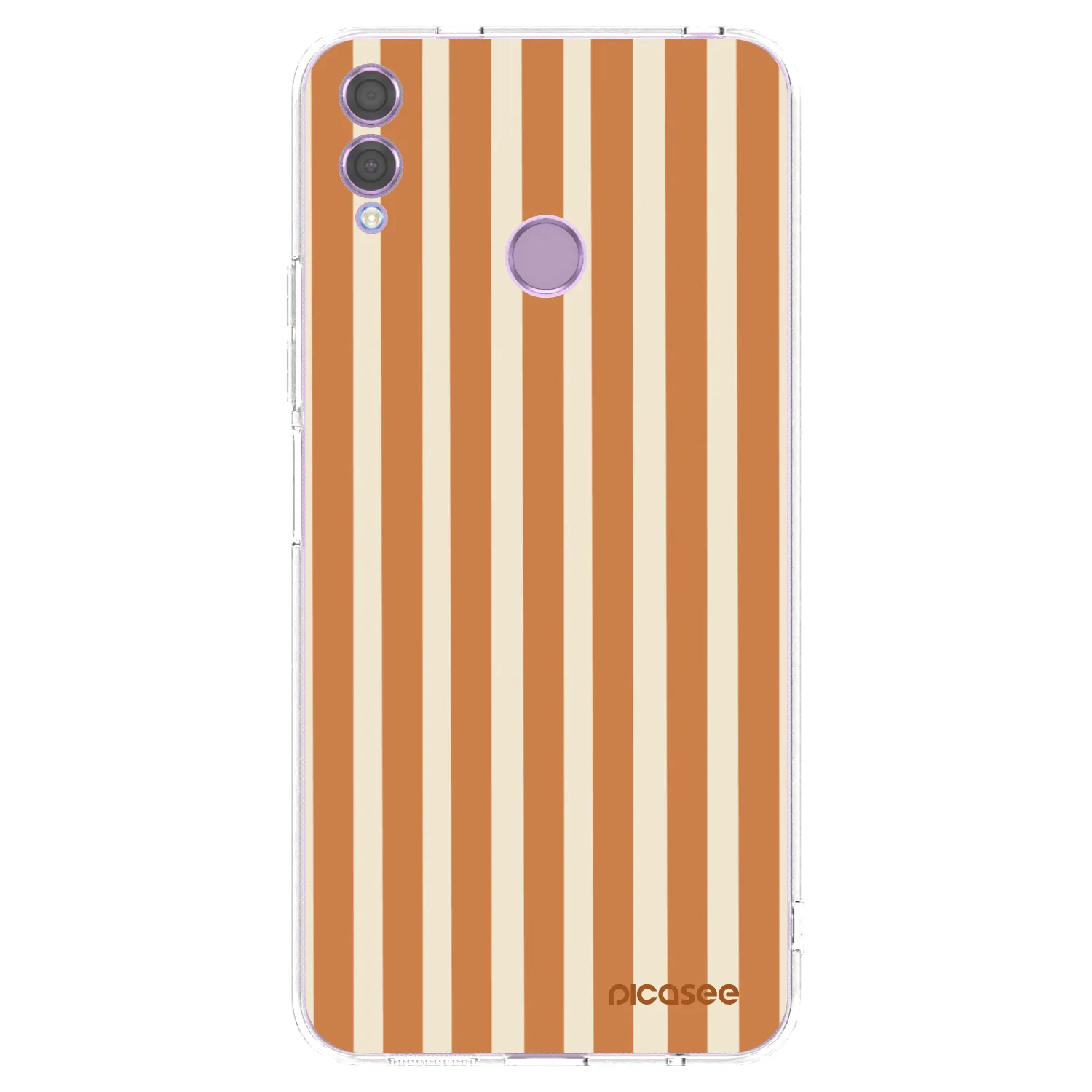Picasee átlátszó szilikon tok az alábbi mobiltelefonokra Honor 8X - Orange lines
