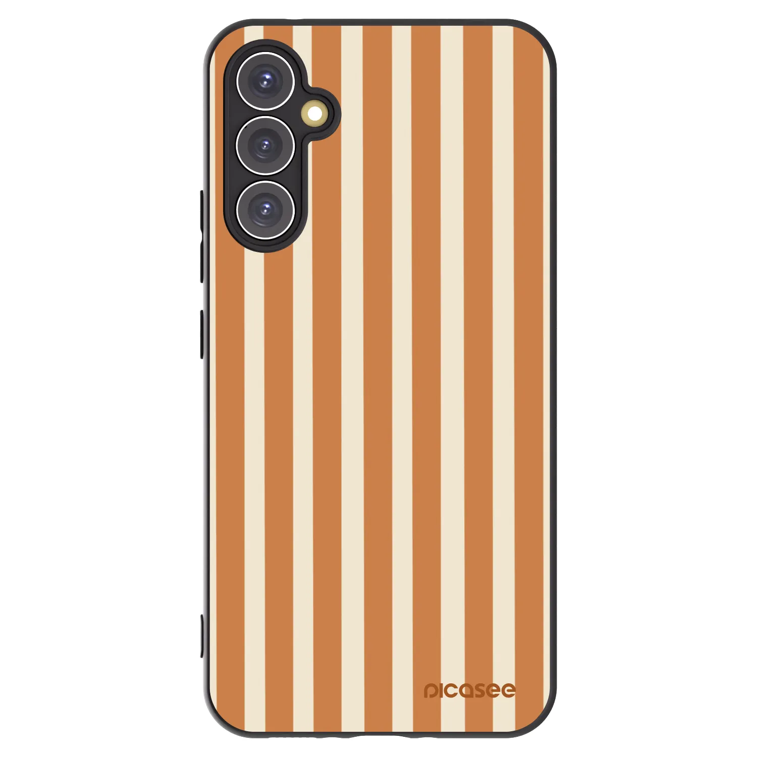 Picasee fekete szilikon tok az alábbi mobiltelefonokra Samsung Galaxy A34 5G A346B - Orange lines