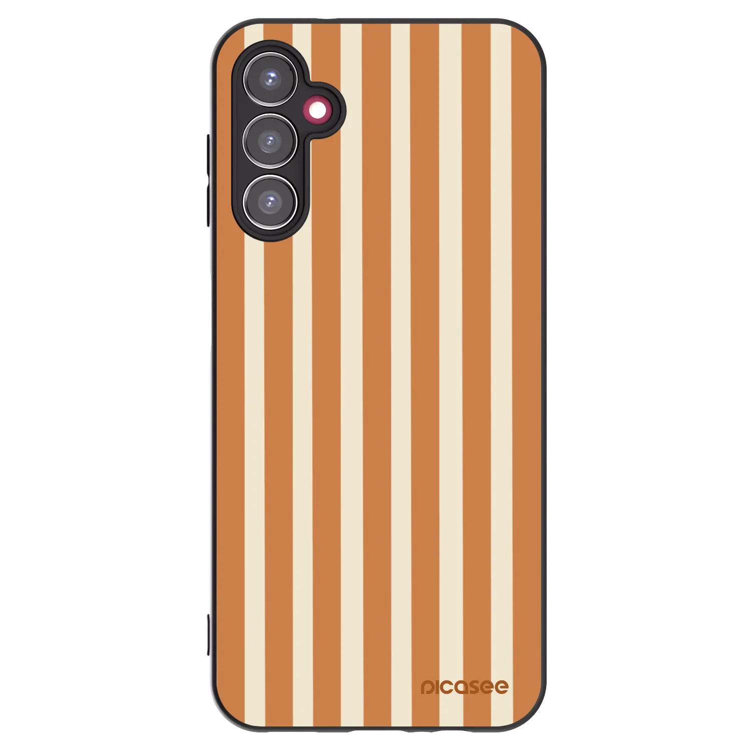 Picasee fekete szilikon tok az alábbi mobiltelefonokra Samsung Galaxy A14 4G A145R - Orange lines