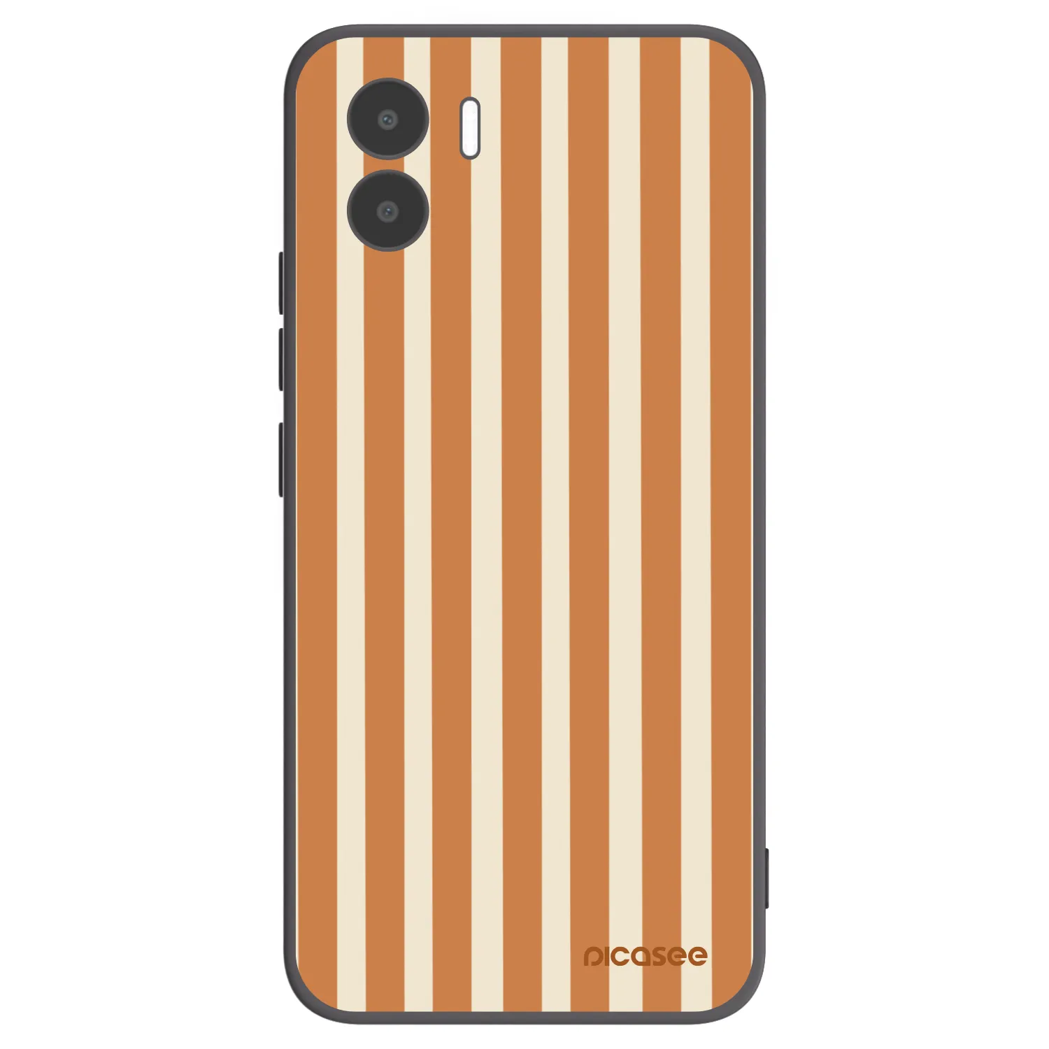 Picasee fekete szilikon tok az alábbi mobiltelefonokra Xiaomi Redmi A2 - Orange lines