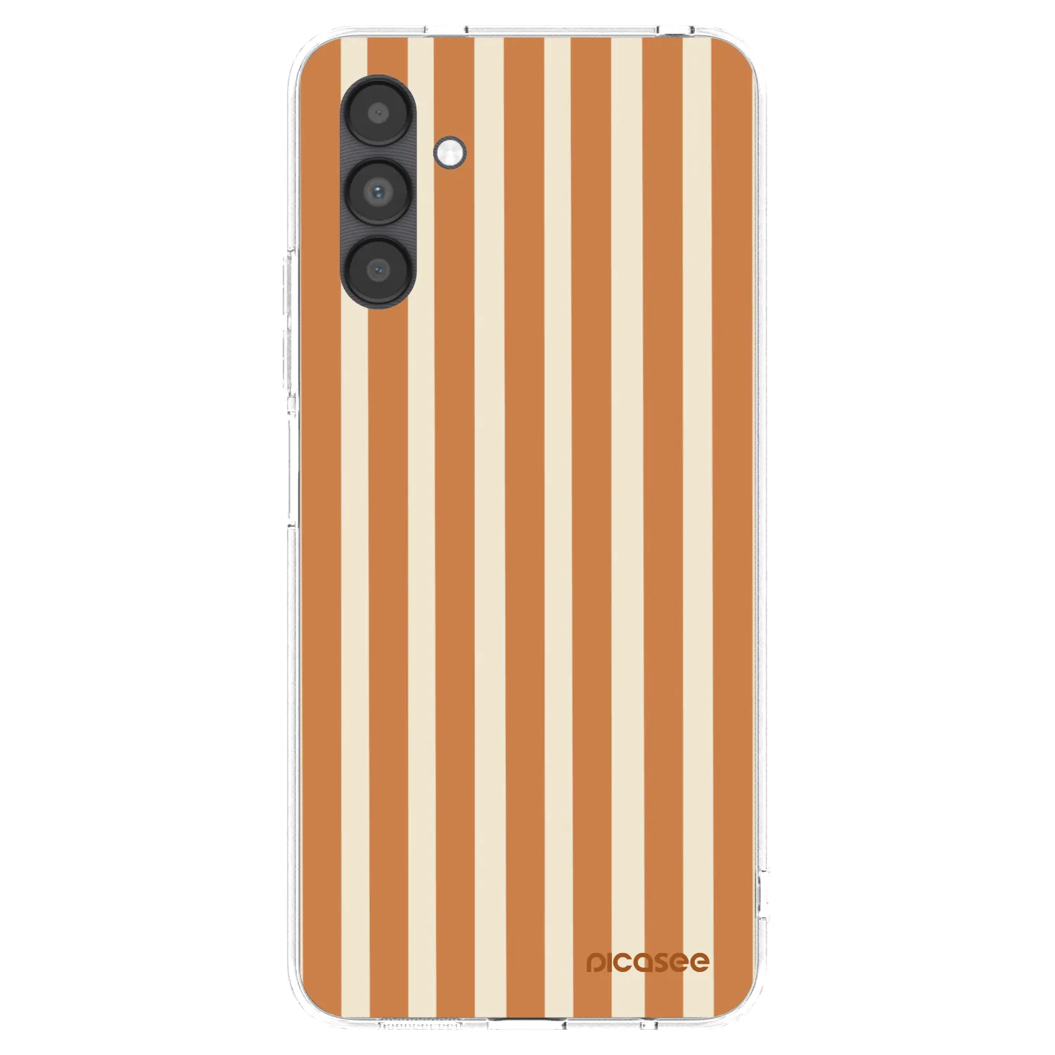 Picasee átlátszó szilikon tok az alábbi mobiltelefonokra Samsung Galaxy A04s A047F - Orange lines