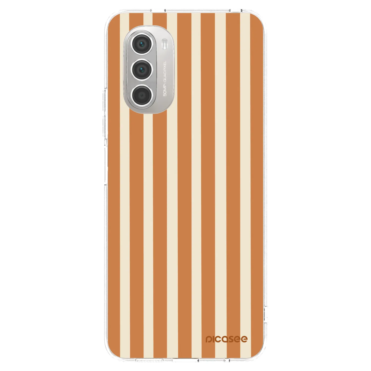 Picasee átlátszó szilikon tok az alábbi mobiltelefonokra Motorola Moto G51 - Orange lines