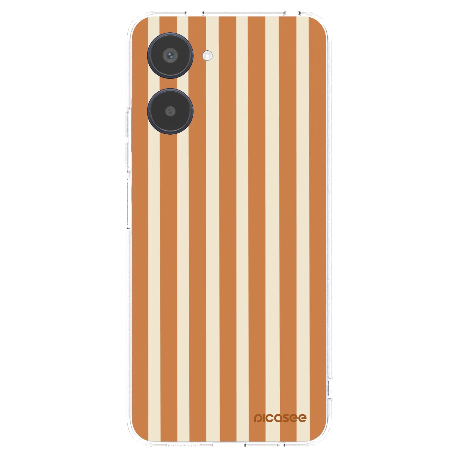 Picasee átlátszó szilikon tok az alábbi mobiltelefonokra Realme 10 4G - Orange lines