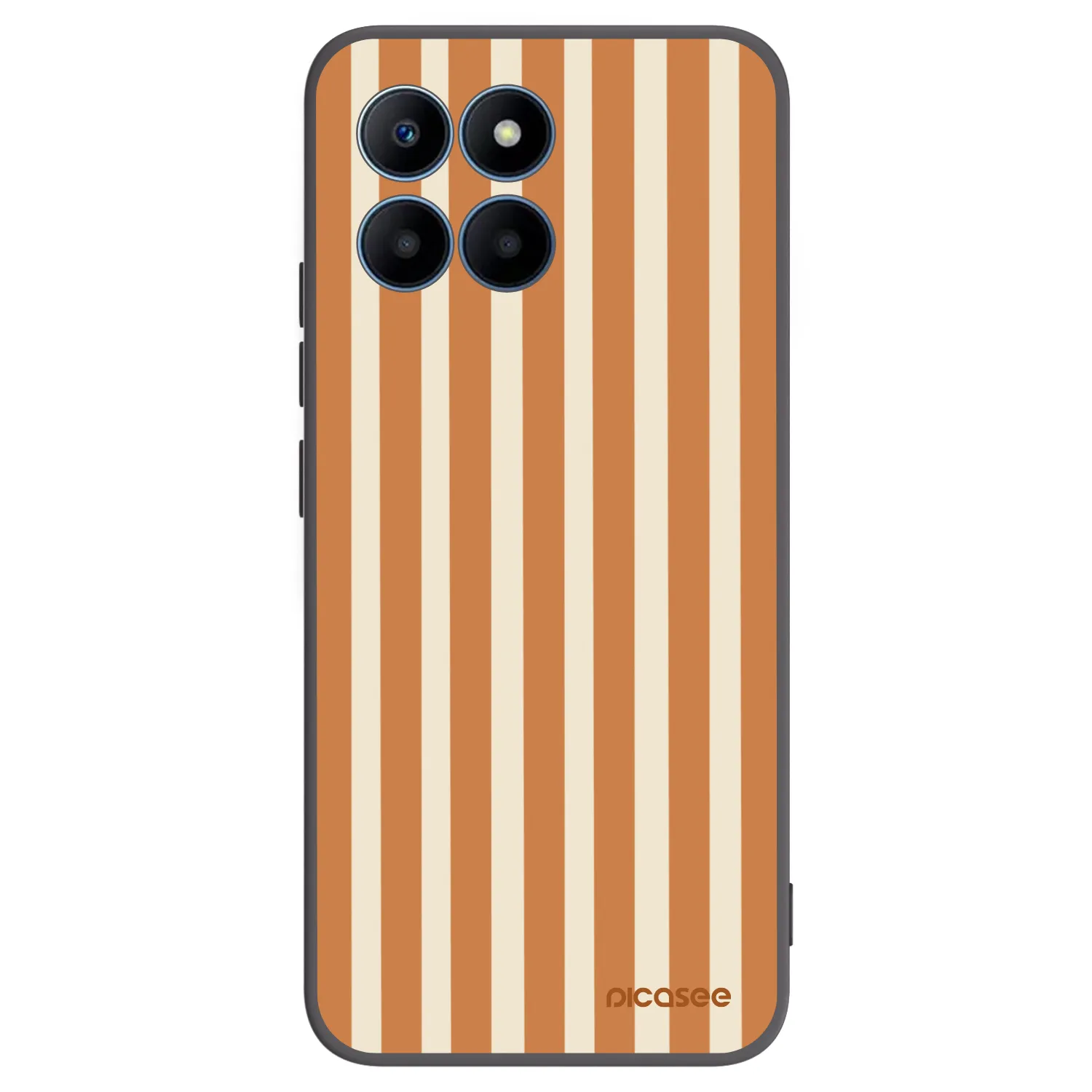 Picasee fekete szilikon tok az alábbi mobiltelefonokra Honor 70 Lite - Orange lines