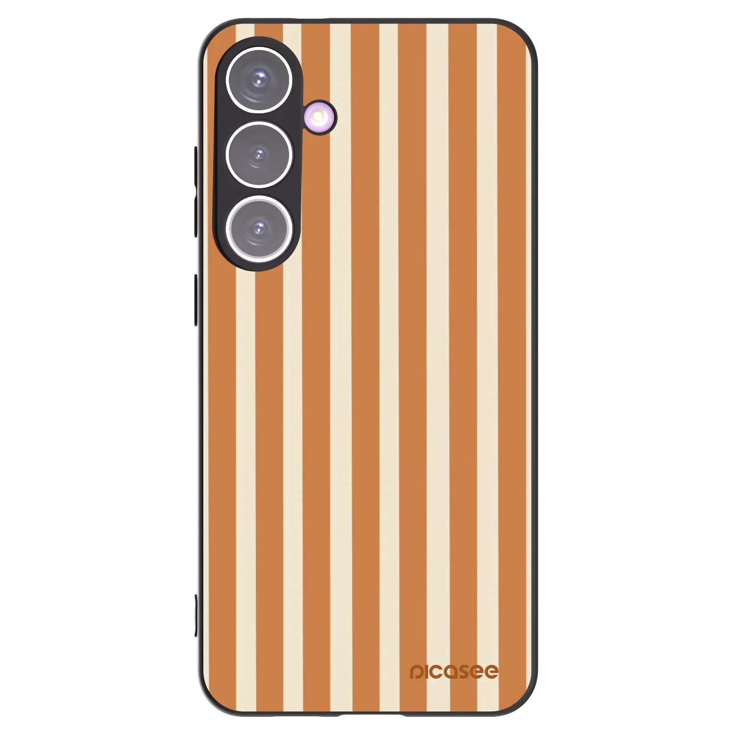 Picasee fekete szilikon tok az alábbi mobiltelefonokra Samsung Galaxy S24+ S926B 5G - Orange lines